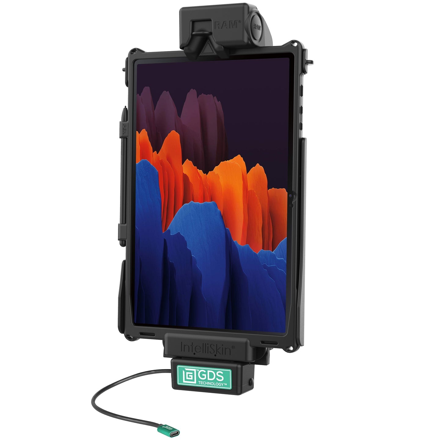 GDS® Tough Dock™ for Samsung Galaxy Tab S10+, S9+, S8+ & More - Heavy Duty Tablet Stand with Secure Locking (RAM GDS DOCK SAM78CPU) - Perfect for Office, Warehouse & Industrial Use