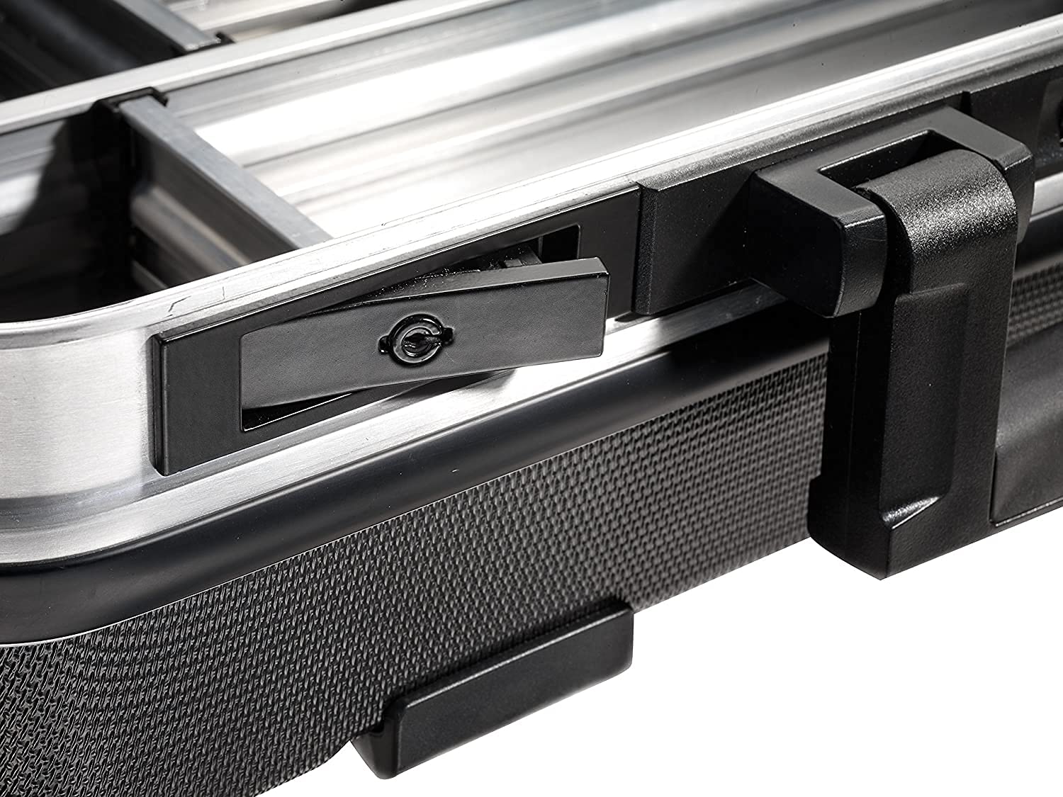 **Heavy-Duty ABS Tool Case with Multiple Pockets - 34.3L Capacity (47x36.5x20cm Inner) - Black/Silver - Perfect for Electricians, Mechanics & DIY Enthusiasts**