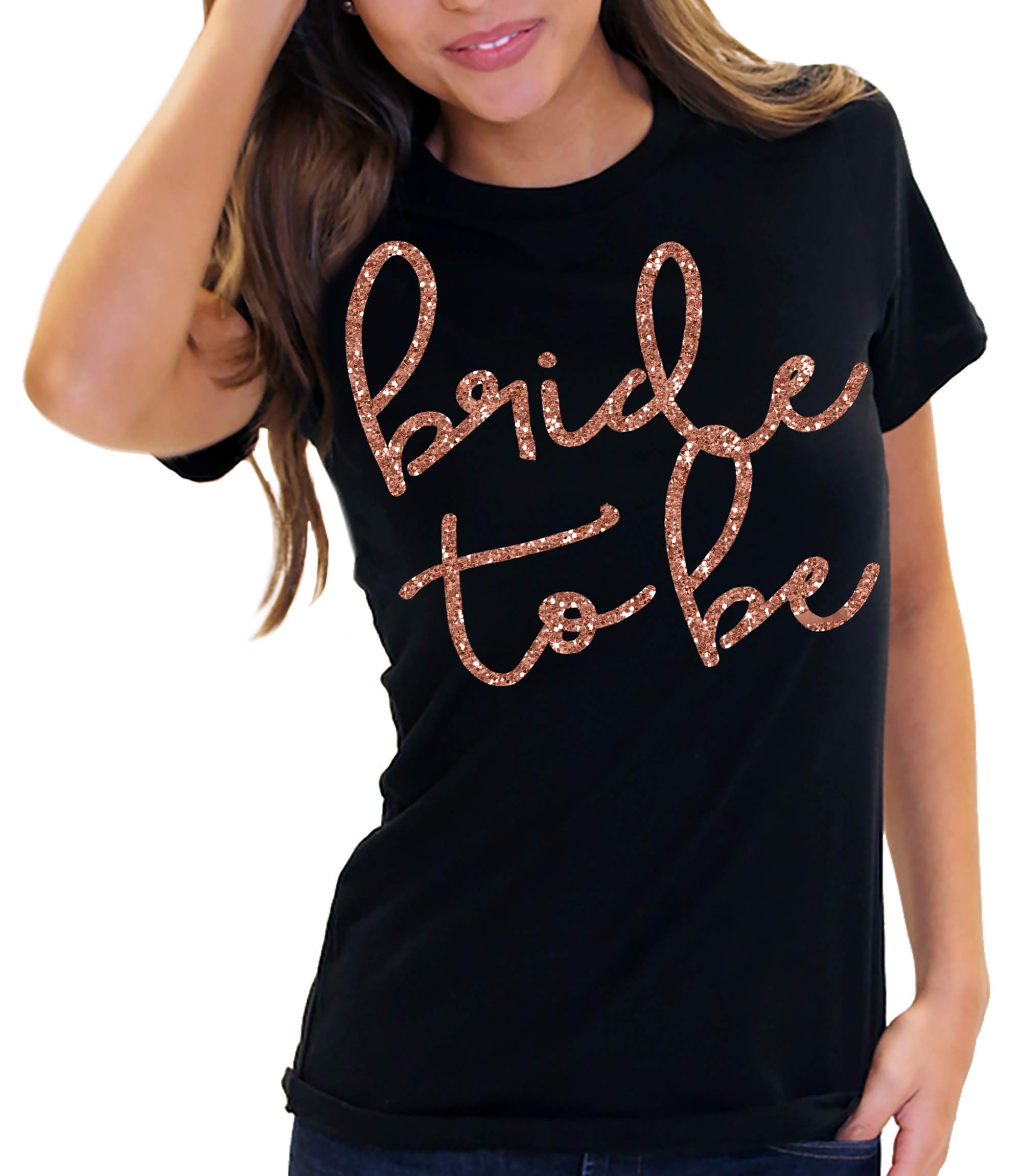 Pink Bride Shirts - Wedding Tees for Bridesmaids & Maid of Honor | Bachelorette Party Outfits in Black & White | Perfect for Bridal Showers, Wedding Rehearsals & Girls' Night Out