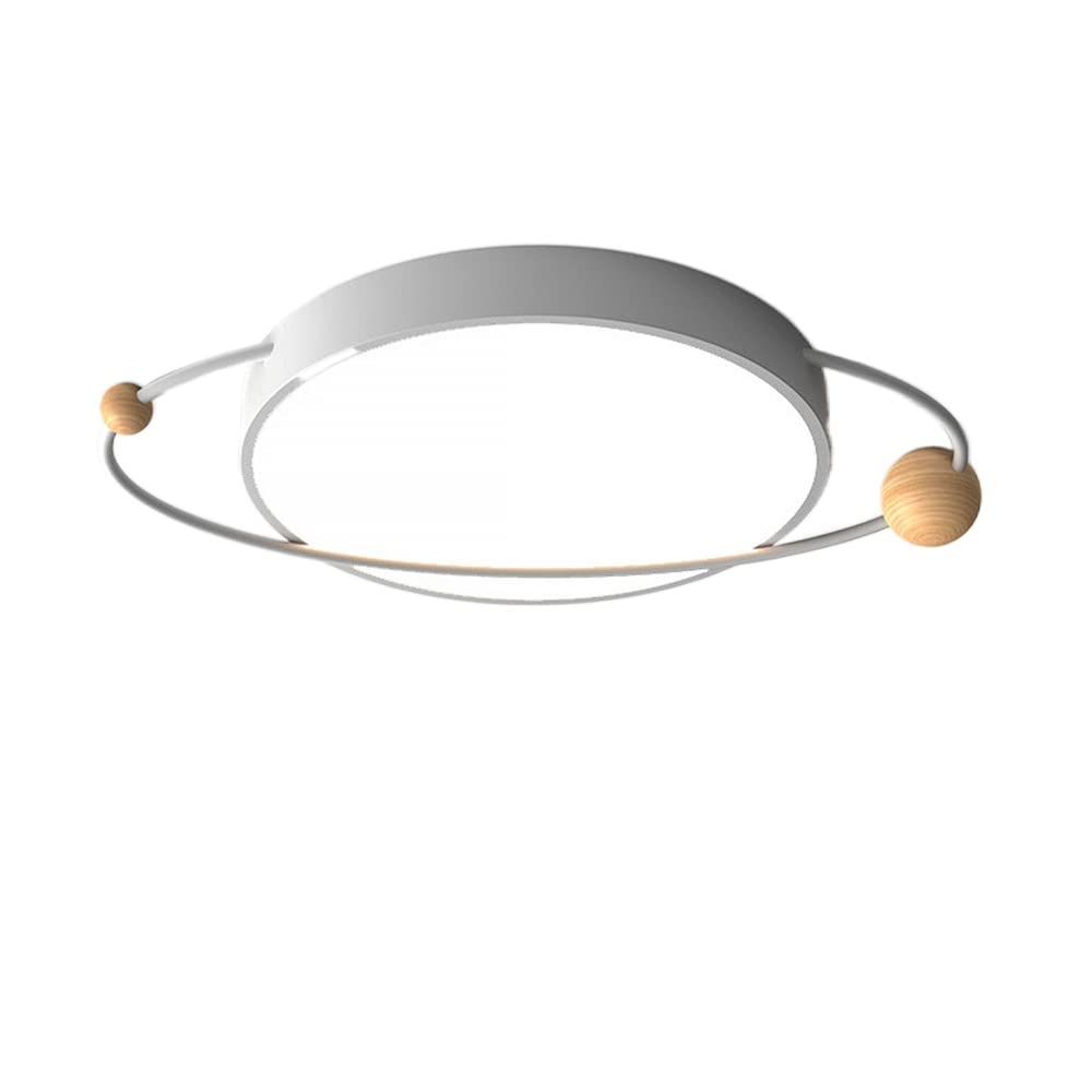 YAZAHOH 21.6 Inch LED Flush Mount Ceiling Light Fixture - 24W 6000K Bright White Light - Modern Close-to-Ceiling Lighting for Bedroom, Dining Room, Hallway - Energy Efficient Home & Office Lighting Solution