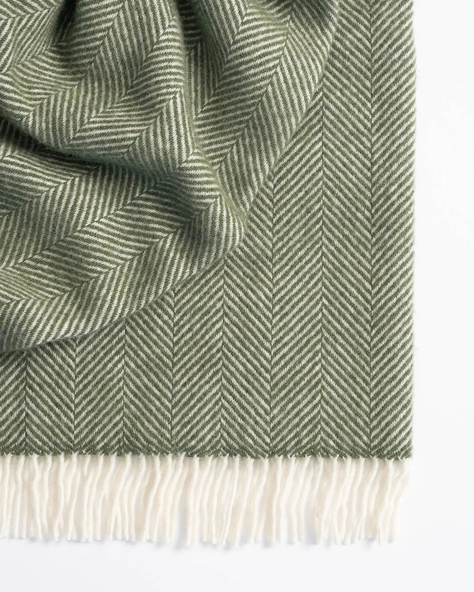 Magnus Throw Blanket - Soft & Cozy Olive Green Fleece Blanket for Couch, Bed, Sofa - Perfect for Relaxing, Lounging & Home Decor