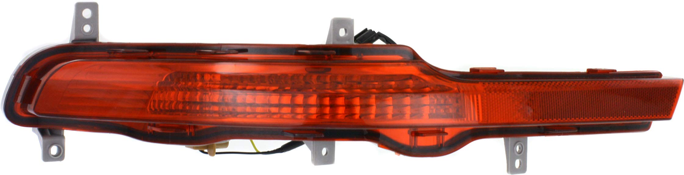 Go-Parts - CAPA-Certified Left Driver Side Rear Bumper Reflector Light for 2011-2016 Kia Sportage | Direct Replacement for 2012 2013 2014 2015 Models | Enhanced Night Visibility & Safety
