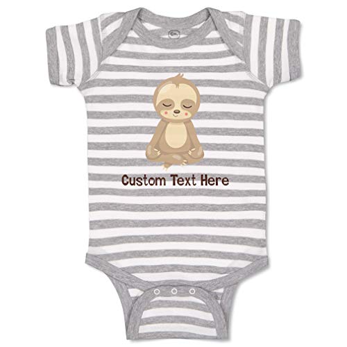 Stripes Gray White Personalized Text Here