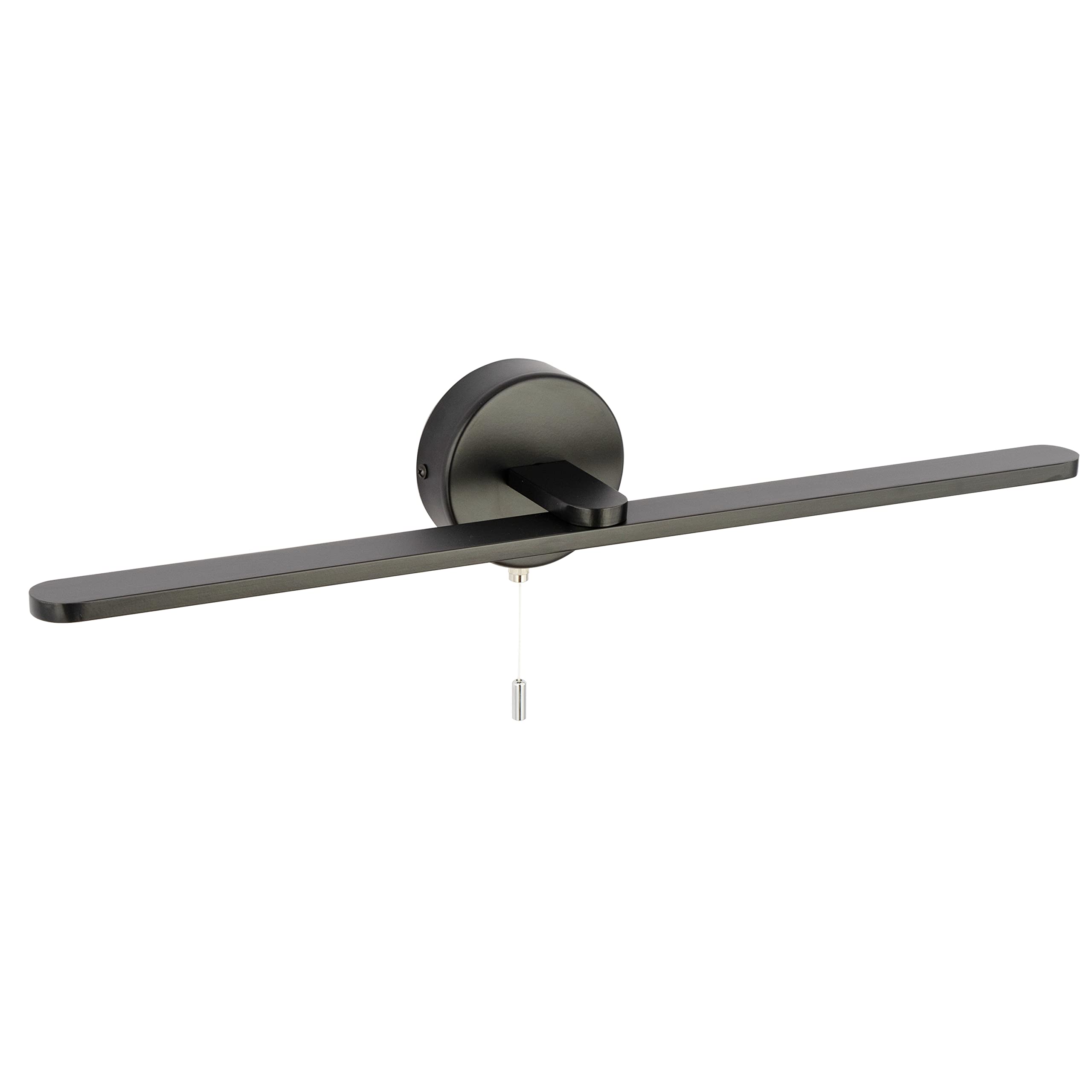 Modern 24 Inch Black LED Vanity Light Bar - 5000K Daylight Bathroom Wall Sconce with Pull Chain Switch | Perfect for Mirror Lighting, Vanity Makeup Area & Contemporary Bathroom Decor