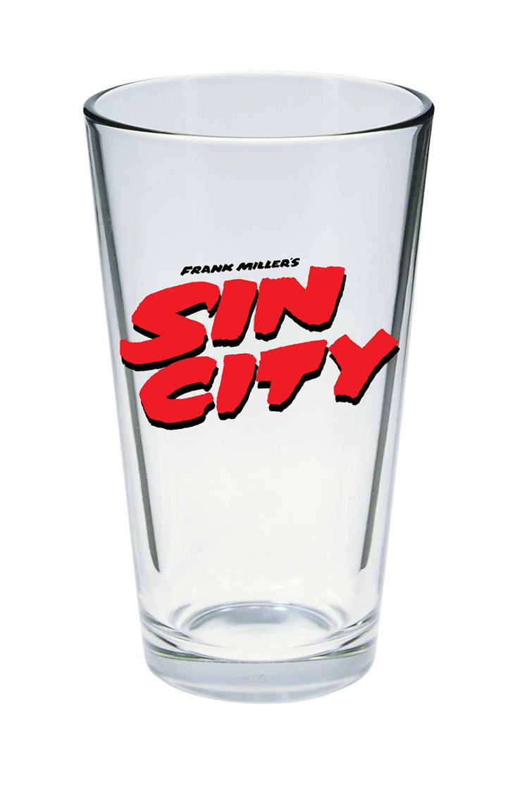 Diamond Select Toys Sin City Movie Logo Pint Glass - Official Collectible Drinking Cup for Beer, Cocktails & Home Bar Decor - Perfect for Movie Nights, Gifts & Comic Conventions