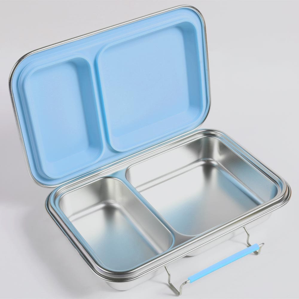 EcoCocoon 2-Compartment Bento Lunch Box | Eco-Friendly Reusable Food Container for Work, School & Picnics | Leak-Proof & Microwave Safe | BPA-Free Meal Prep Storage