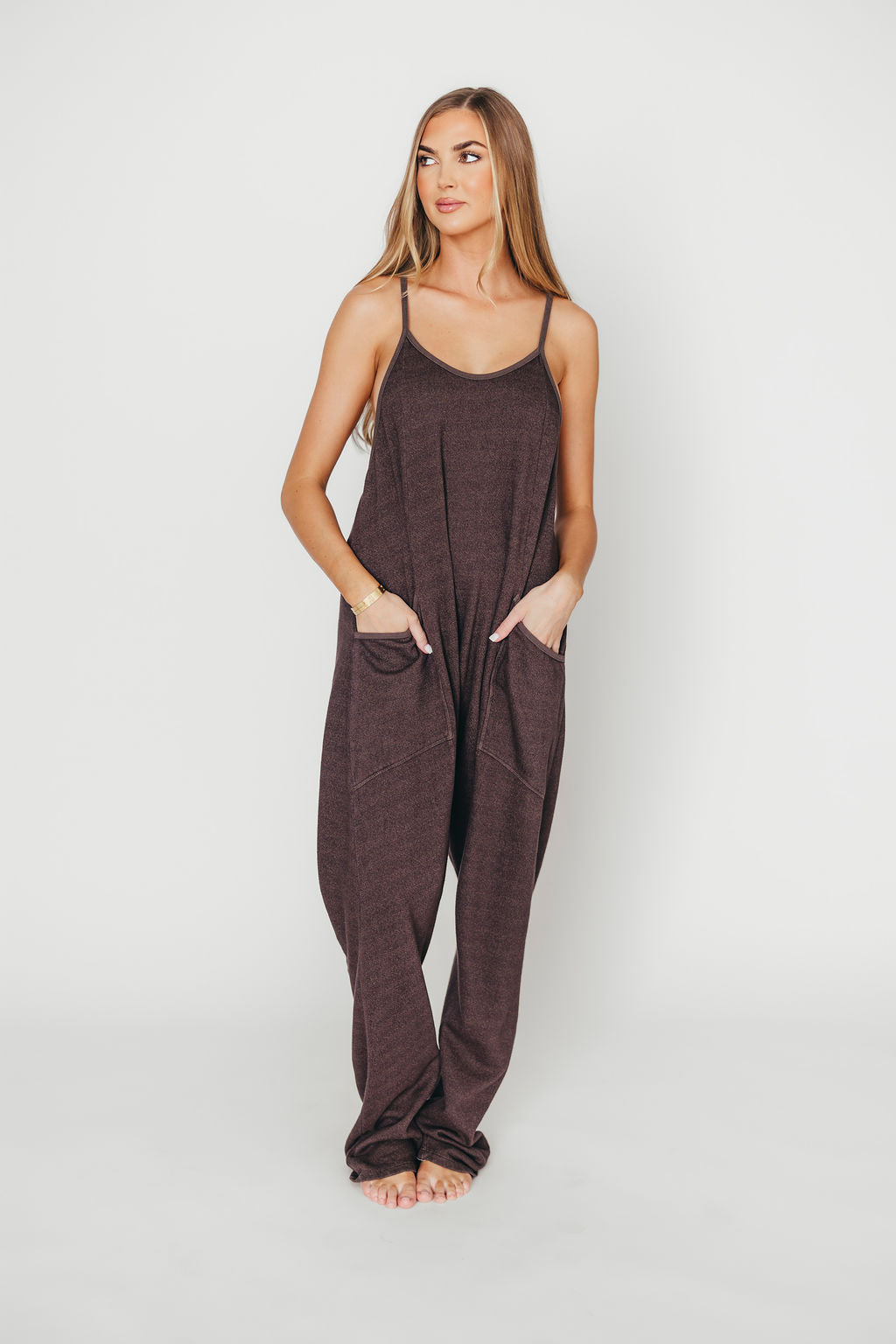 Raelynn Women's Casual Jumpsuit in Washed Black - Stylish One Piece Romper for Everyday Wear, Date Night & Summer Outfits