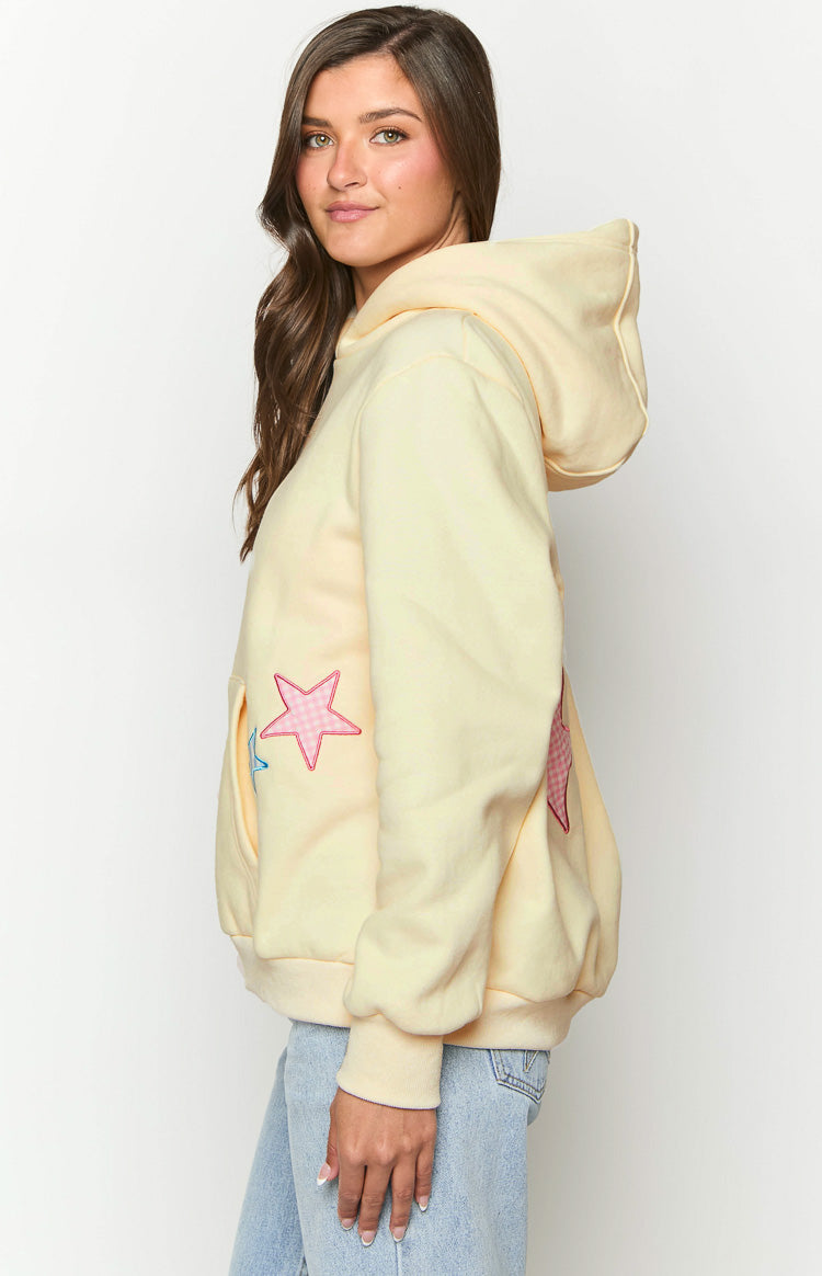 Beginning Cream Star Hoodie - Soft & Cozy Pullover Sweatshirt for Men & Women | Perfect for Casual Wear, Street Style & Loungewear
