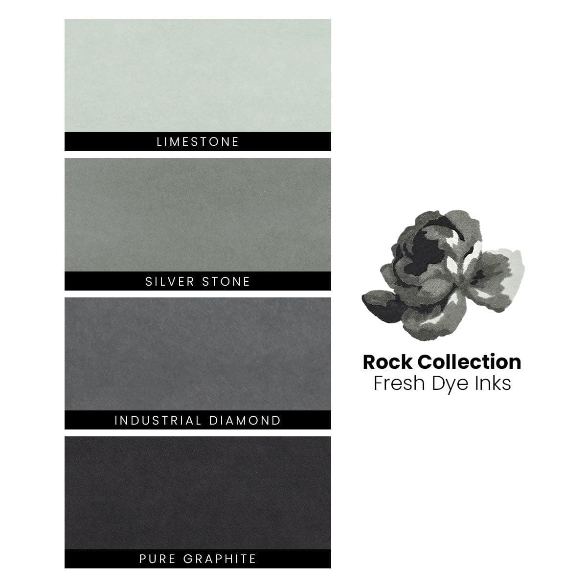 Vibrant Rock Collection Fresh Dye Ink - Premium Quality for Scrapbooking, Card Making & DIY Crafts - Perfect for Artistic Projects and Creative Designs