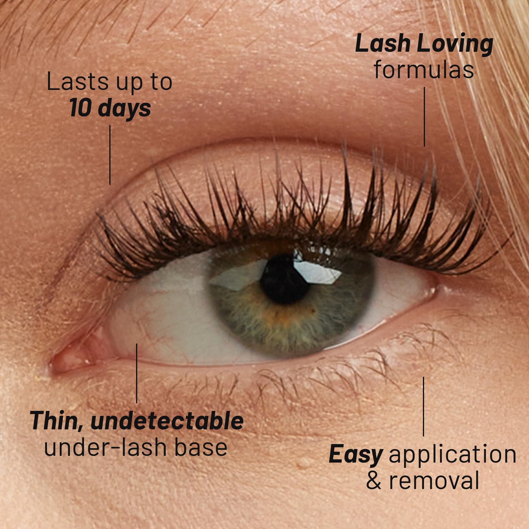 Lilac St - Natural Faux Eyelash Clusters (12mm) for Cat Eye Look - DIY Lash Extension Wisps - Lightweight & Lifelike - Lasts 10 Days - Cruelty Free & Vegan - Perfect for Parties, Weddings & Special Occasions - 10 Lashes