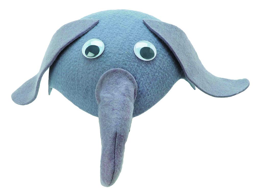 Darice Elephant Felt Hat - Stylish Dress Accessory for Parties & Weddings