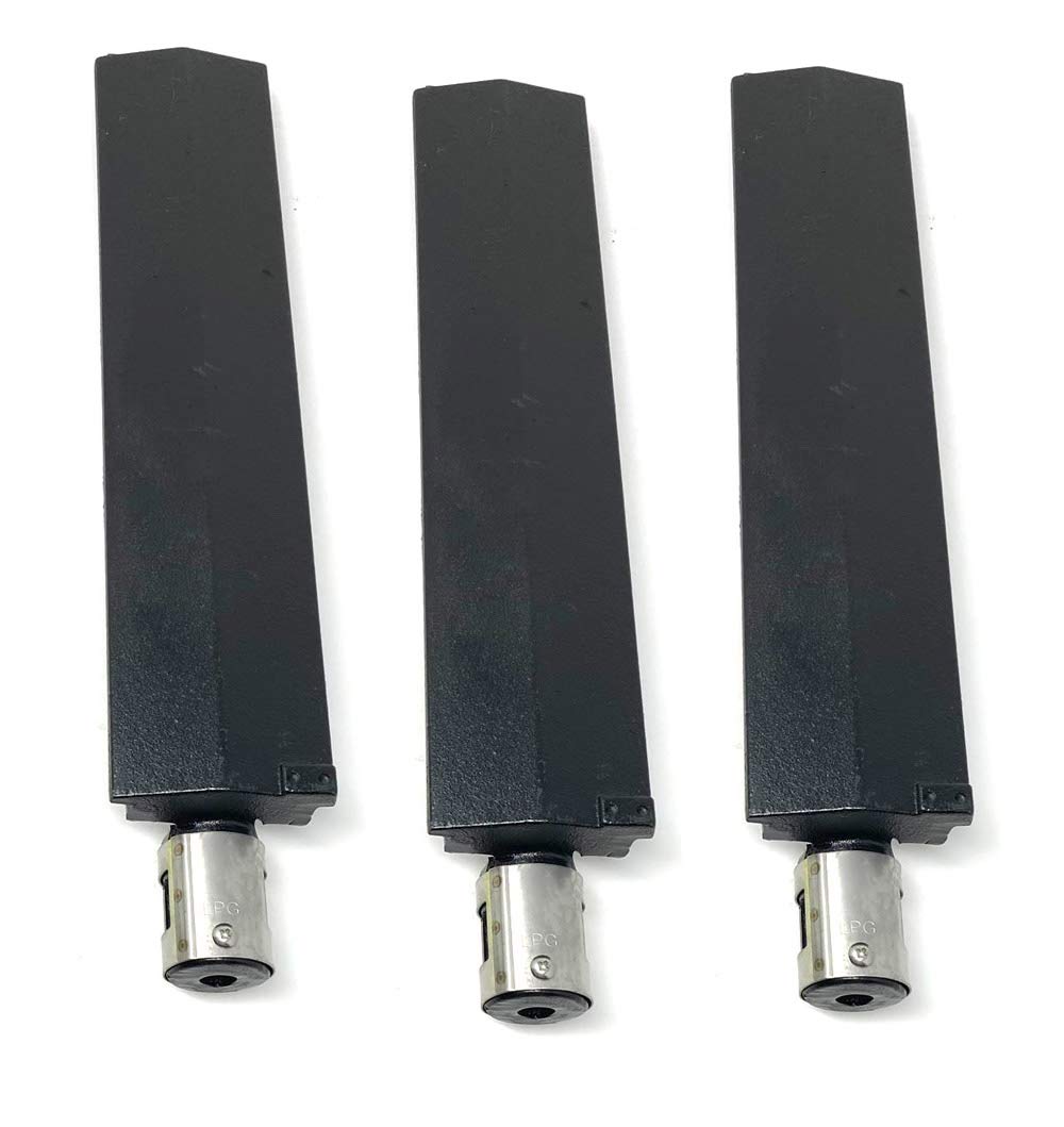 Grill Parts Zone Replacement Cast Iron Burner for BG1793B-A, BG179A, 503225, 98162 (3 Pack) - Compatible with Gas Grill Models - Perfect for Outdoor BBQ, Backyard Cooking & Camping