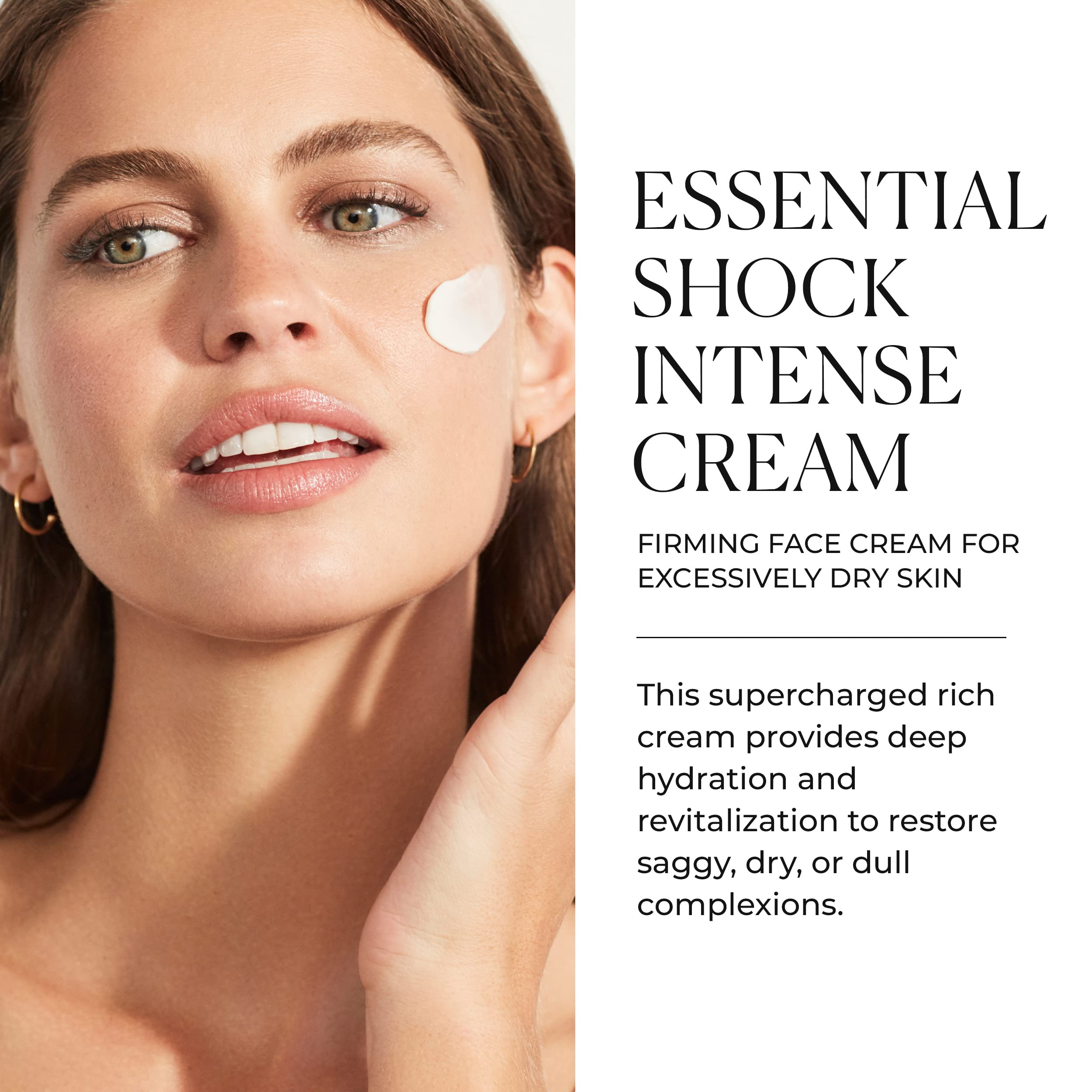 Natura Bissé Essential Shock Intense Cream - Rich Firming Face Moisturizer for Dry & Normal Skin | Deep Nourishment, Lifting & Rejuvenation | 2.5oz & 3.5oz Sizes | Perfect for Night Routine & Anti-Aging Skincare