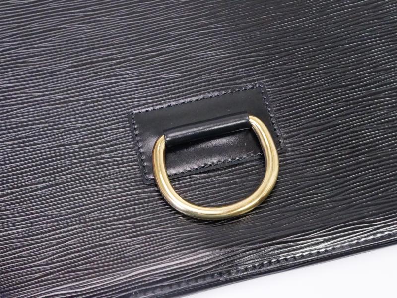 Authentic Pre-Owned Louis Vuitton Epi Black Noir Pochette Iena 28 Clutch Bag M52722 210604 - Vintage Luxury Handbag for Women, Perfect for Evening Events & Special Occasions