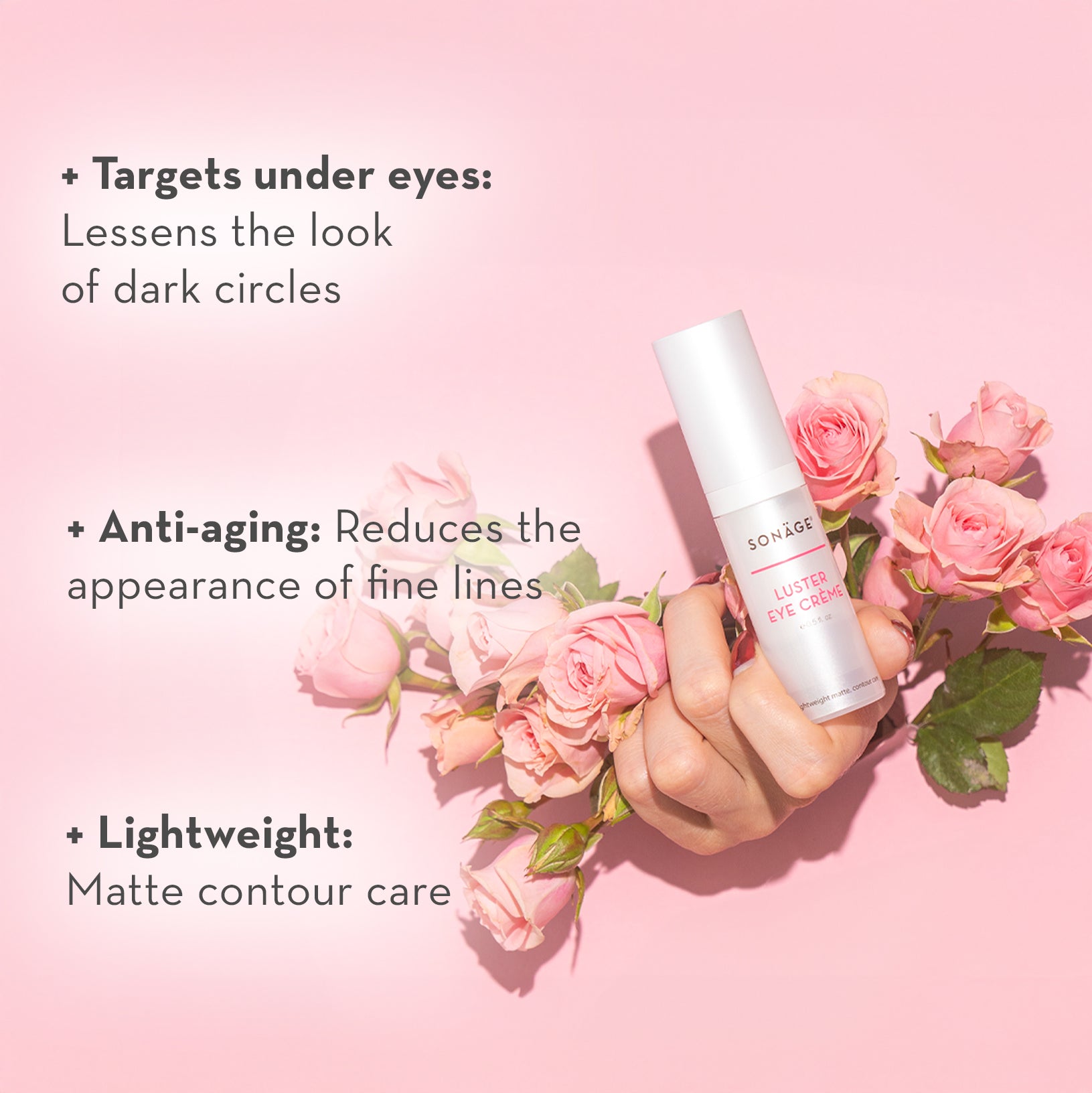 Luster Eye Creme® - Anti-Aging Eye Cream for Dark Circles & Wrinkles - Hydrating Under Eye Treatment for Puffiness - Perfect for Night Routine & Travel Skincare
