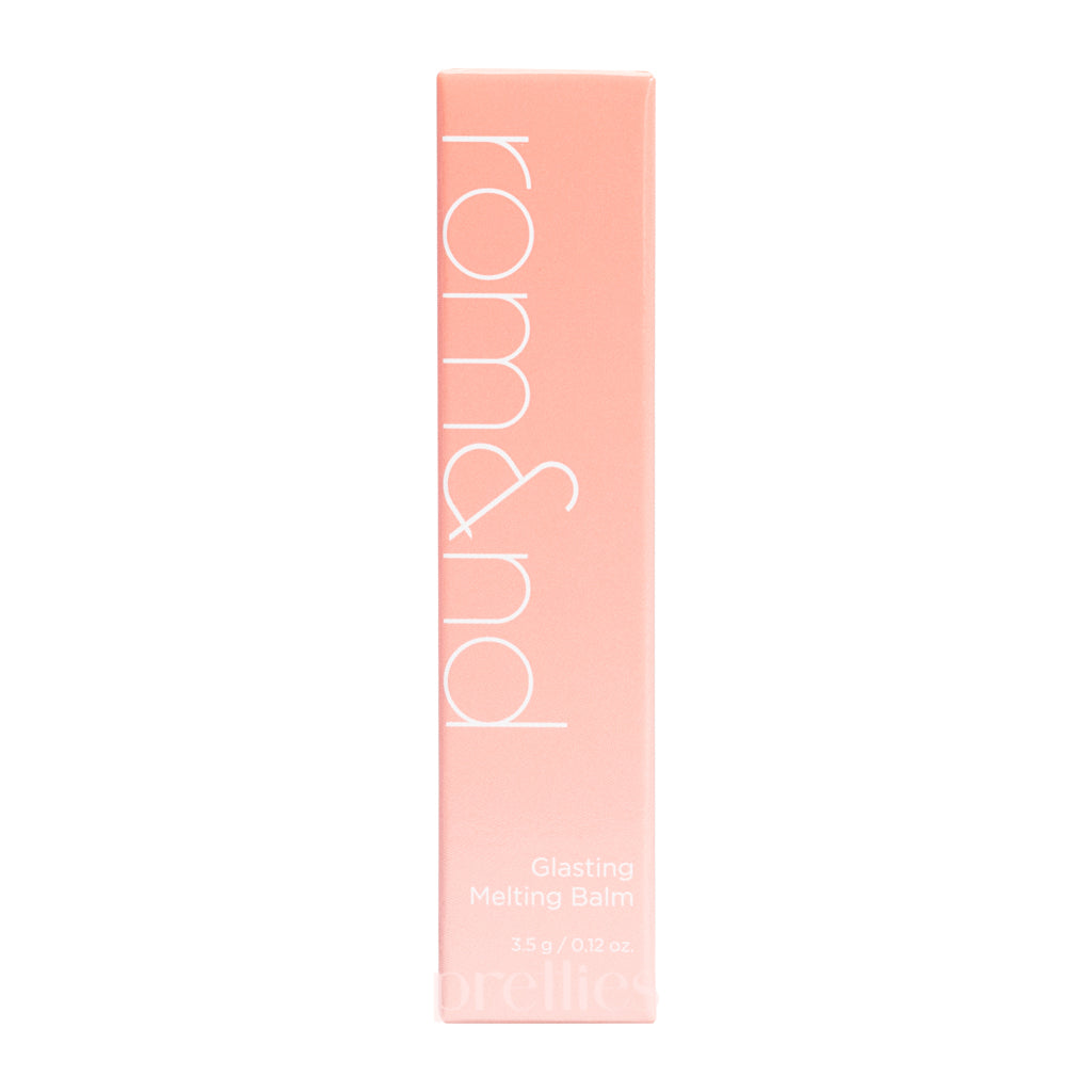 Rom&nd Glasting Melting Balm - 03 Sorbet Balm (3.5g) Hydrating Tinted Lip Balm for Soft Shiny Lips | Perfect for Daily Moisture & Natural Makeup Looks