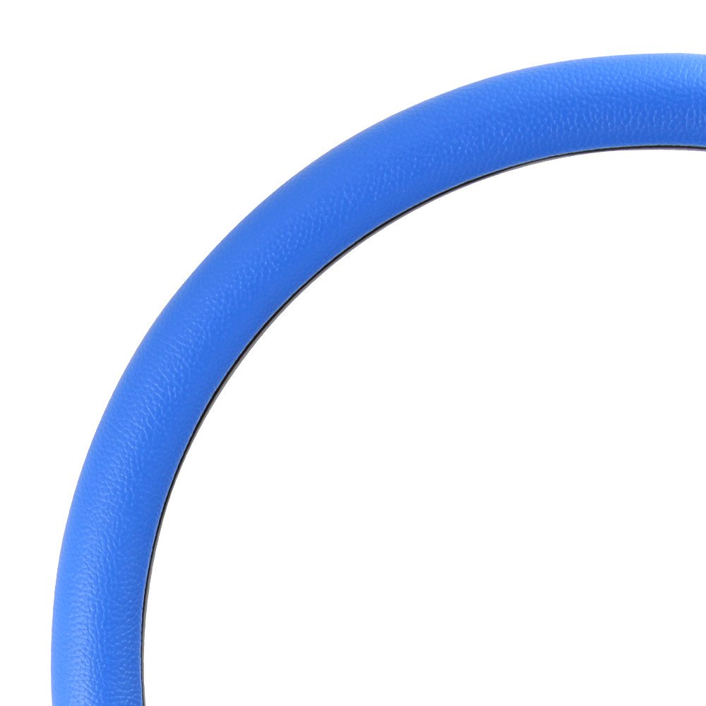 ForeverSharp 14 Inch Aluminum 5-Bolt Steering Wheel with Sky Blue Wrap & Horn - Perfect for Classic Car Restoration & Hot Rod Customization