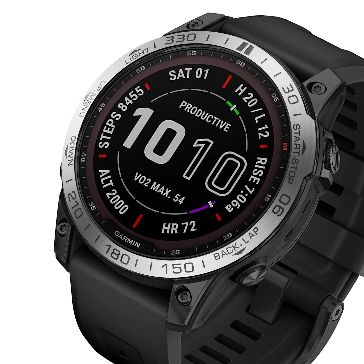 Stainless Steel Bezel Ring Cover for Garmin Fenix 7 - Anti-Scratch Metal Frame Protector, Compatible with Fenix 7 Smartwatch | Perfect for Outdoor Sports, Hiking, and Daily Wear Protection