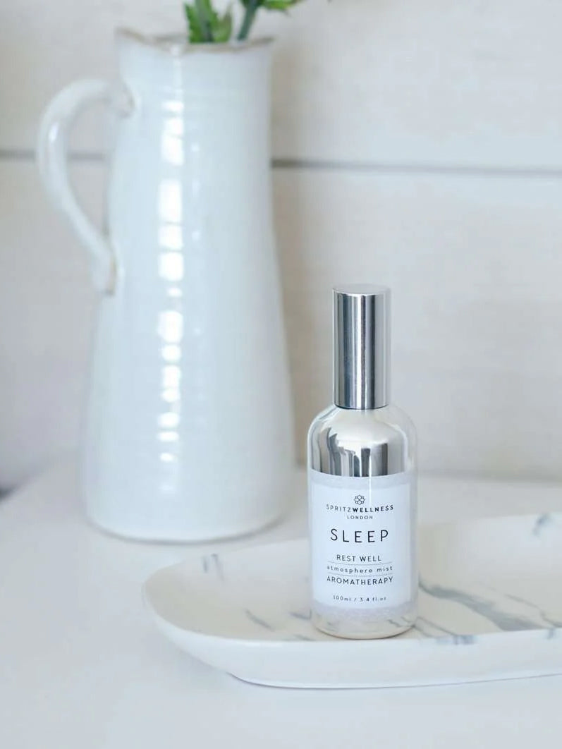 Spritz Wellness Atmosphere Mist 100ml - Aromatherapy Essential Oil Diffuser for Relaxation, Sleep & Stress Relief - Perfect for Bedroom, Office & Travel Use