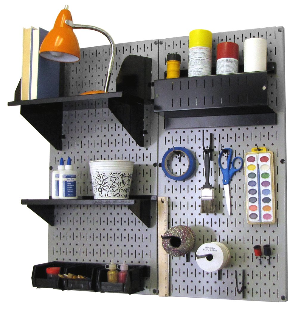 Wall Control Hobby Craft Pegboard Organizer Storage Kit - 32