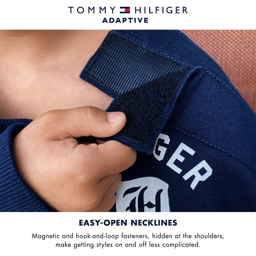 Adaptive Signature T-Shirt with Velcro® Brand Shoulder Closure - Easy Wear for Seniors & People with Disabilities