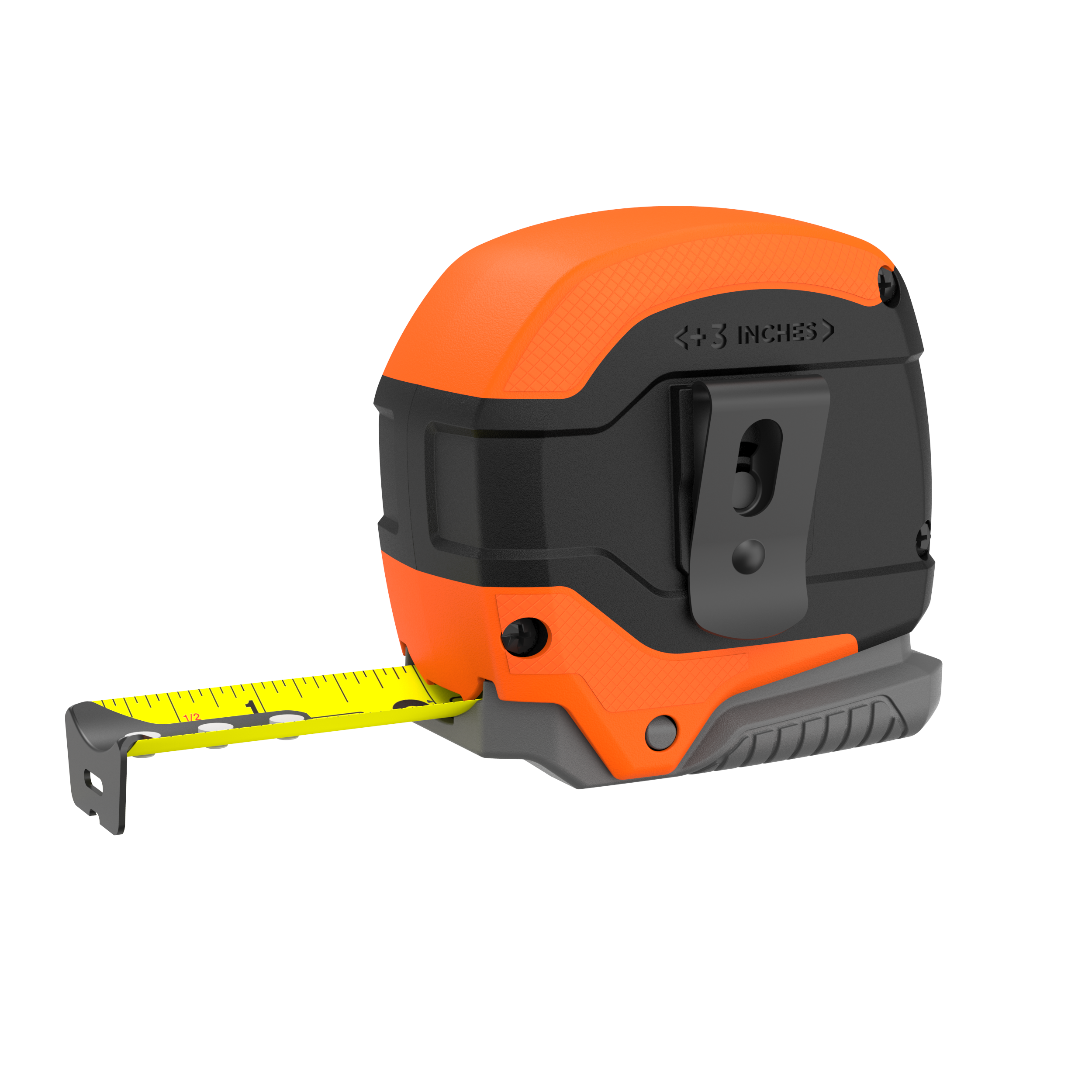 25ft Self-Locking Tape Measure with Grip Release - Durable Auto-Lock Retractable Measuring Tape for Construction, DIY Projects & Home Improvement