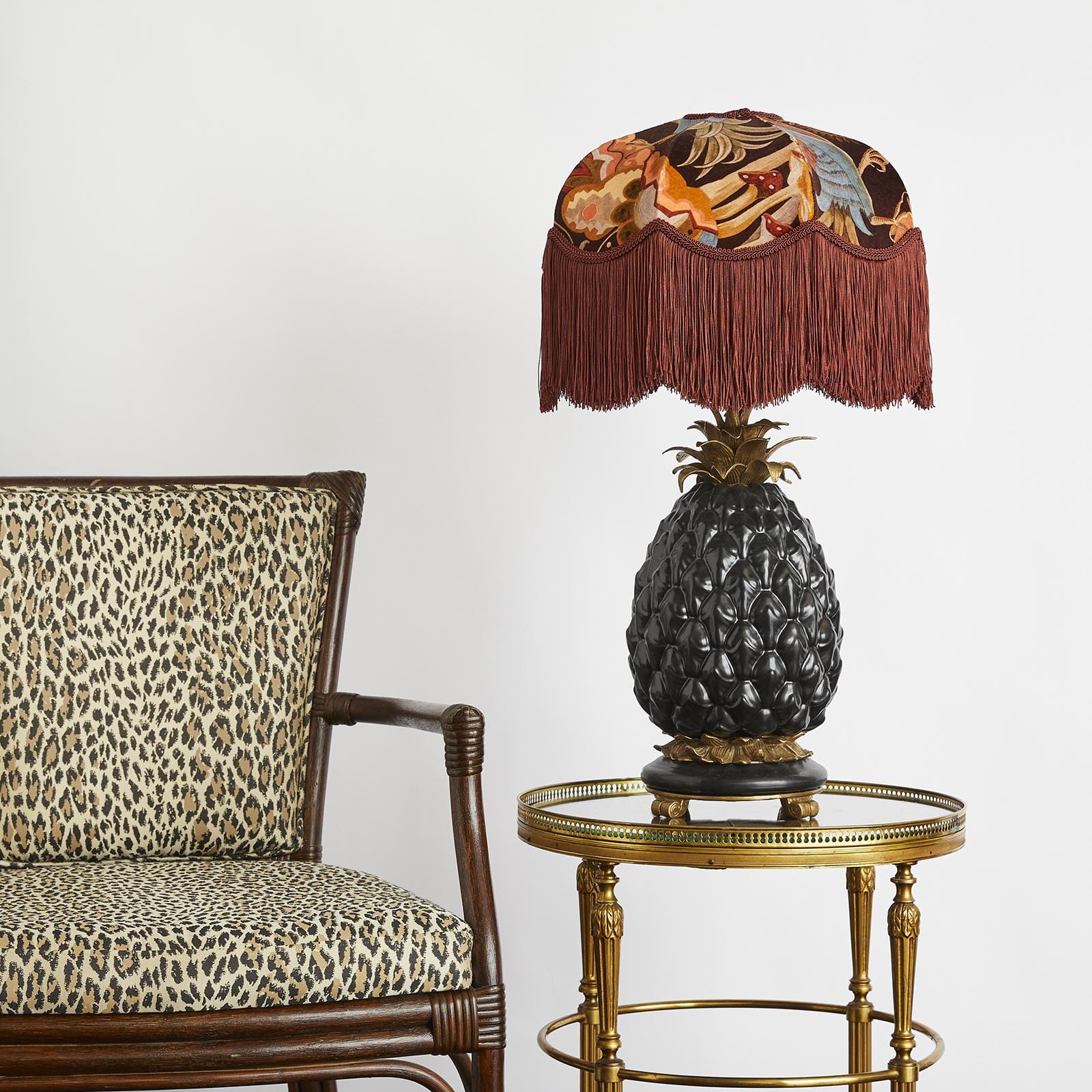 PHANTASIA Velvet Tilia Lampshade - Selenite Orange | Elegant Home Decor for Living Room, Bedroom & Office Lighting