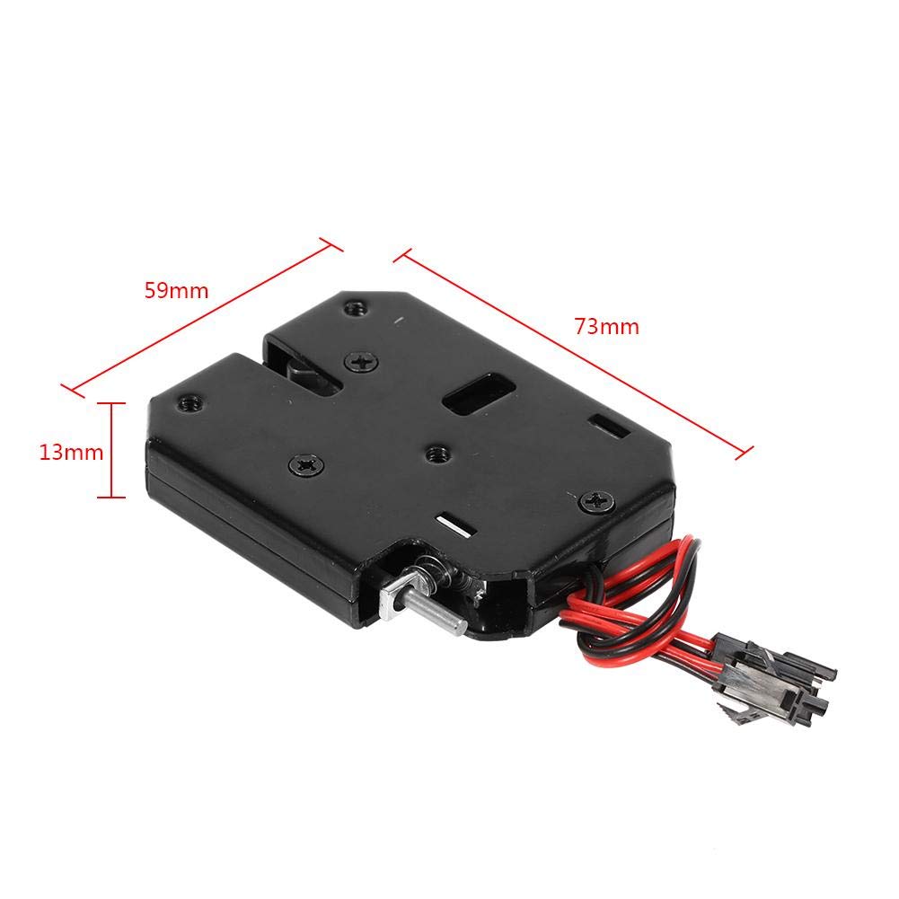 12V Electronic Cabinet Lock - Smart Electromagnetic Drawer Lock for Automatic Vending Machines & Security Systems | Heavy Duty Carbon Steel, Black | Ideal for Retail, Office & Home Security