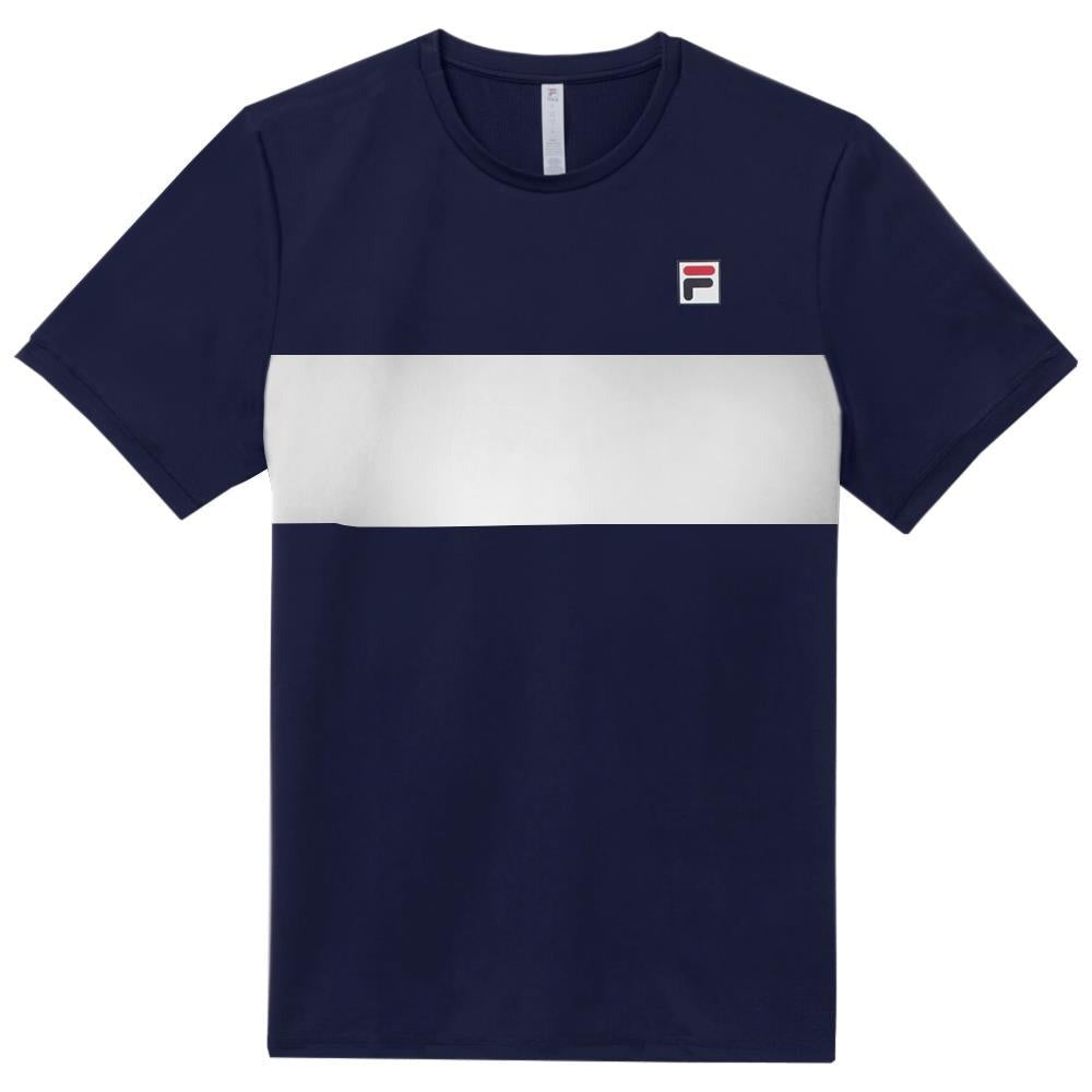 Fila Men's Short Sleeve Crew Neck T-Shirt 2024 | Comfortable Cotton Casual Tee for Gym, Workout & Everyday Wear