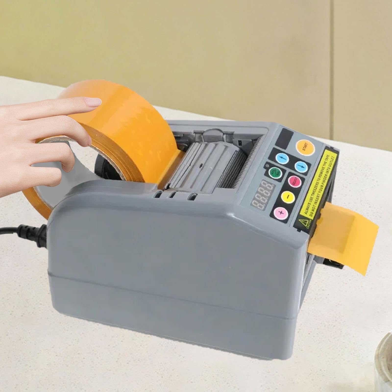 Electric Automatic Tape Dispenser - Universal Tape Cutting Machine for Wallpaper, Packaging & Sealing | Perfect for Home DIY, Office Use & Shipping Supplies
