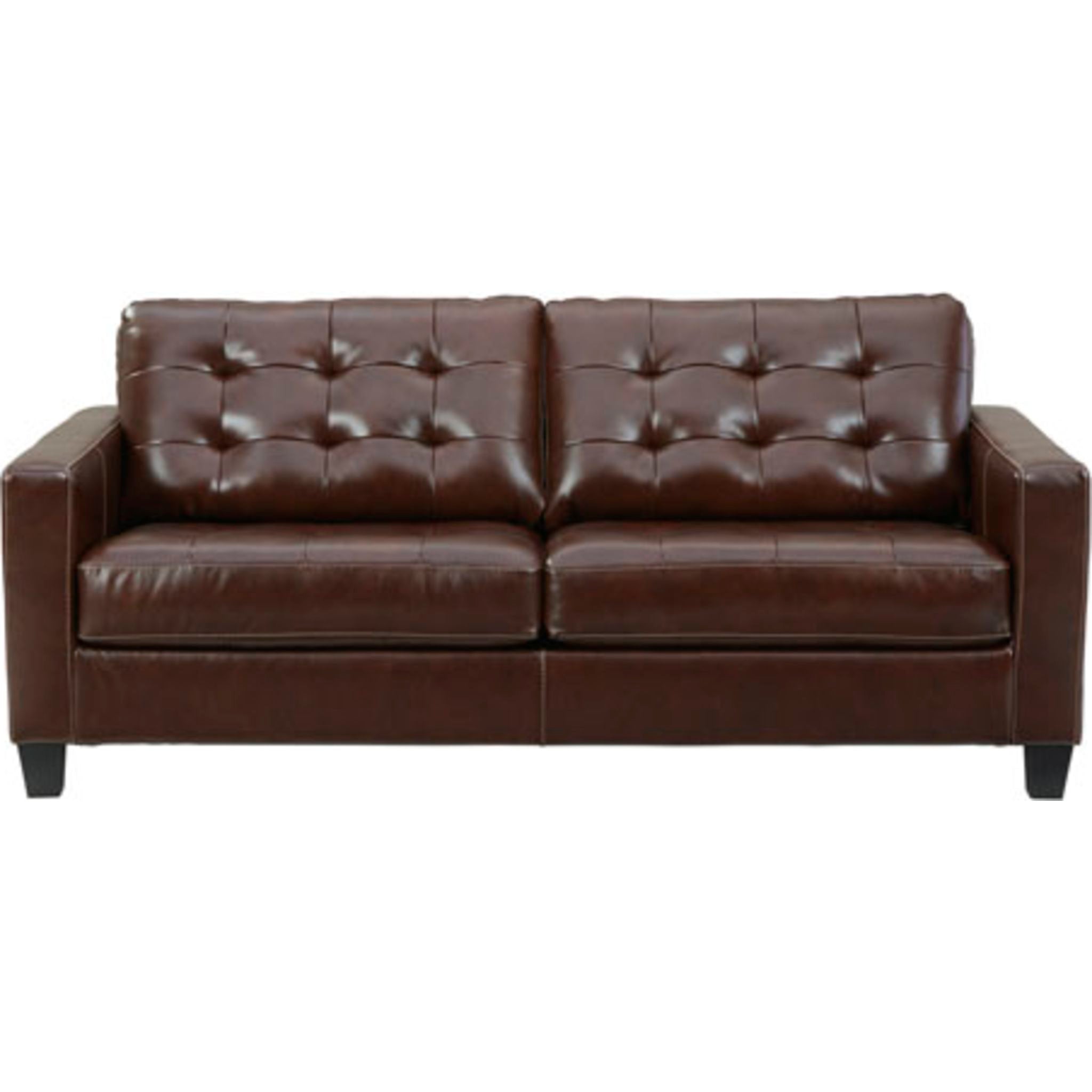 Altonbury Queen Sofa Sleeper with Walnut Finish – Convertible Pull-Out Bed for Small Spaces & Guest Rooms – Comfortable Modern Design for Living Room, Apartment, or Studio