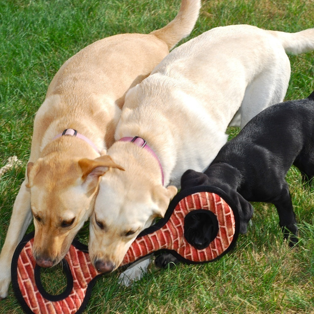Tuffy Mega Tugowar - Durable Dog Tug Toy for Aggressive Chewers - Interactive Play & Training for Large Dogs - Perfect for Fetch, Tug-of-War & Outdoor Activities
