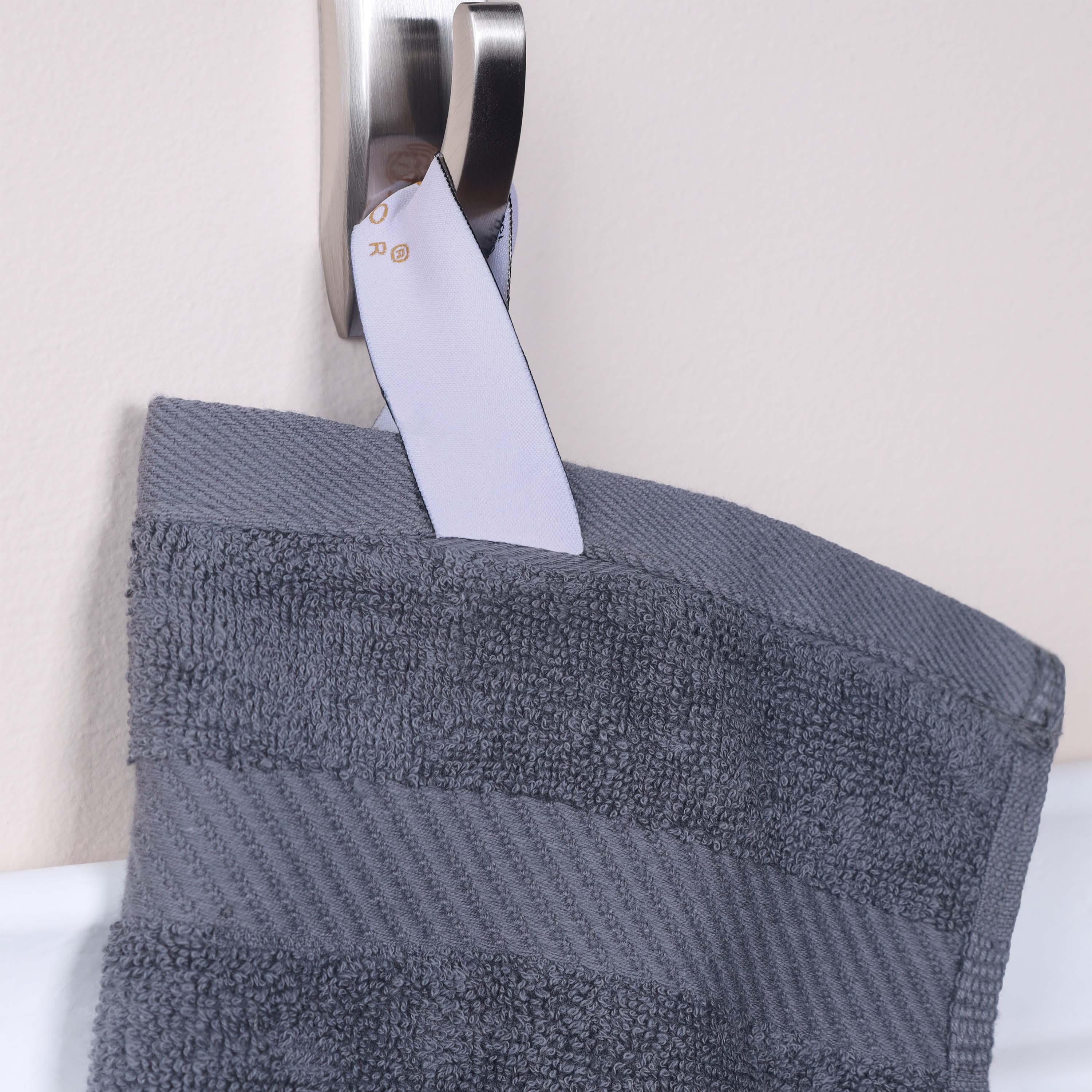 Premium 6-Piece Egyptian Cotton Hand Towel Set with Elegant Dobby Border - Soft & Absorbent for Bathroom, Kitchen, and Guest Use