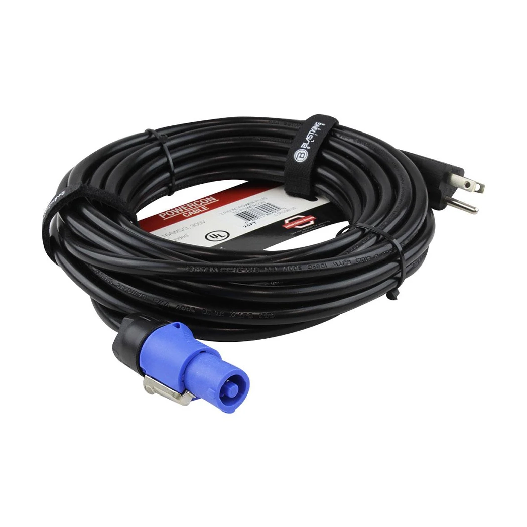 Blastking C1PCON 3 Pin AC Power Plug to Powercon Cable - Professional Audio Equipment Power Cord for Stage Lighting & DJ Gear