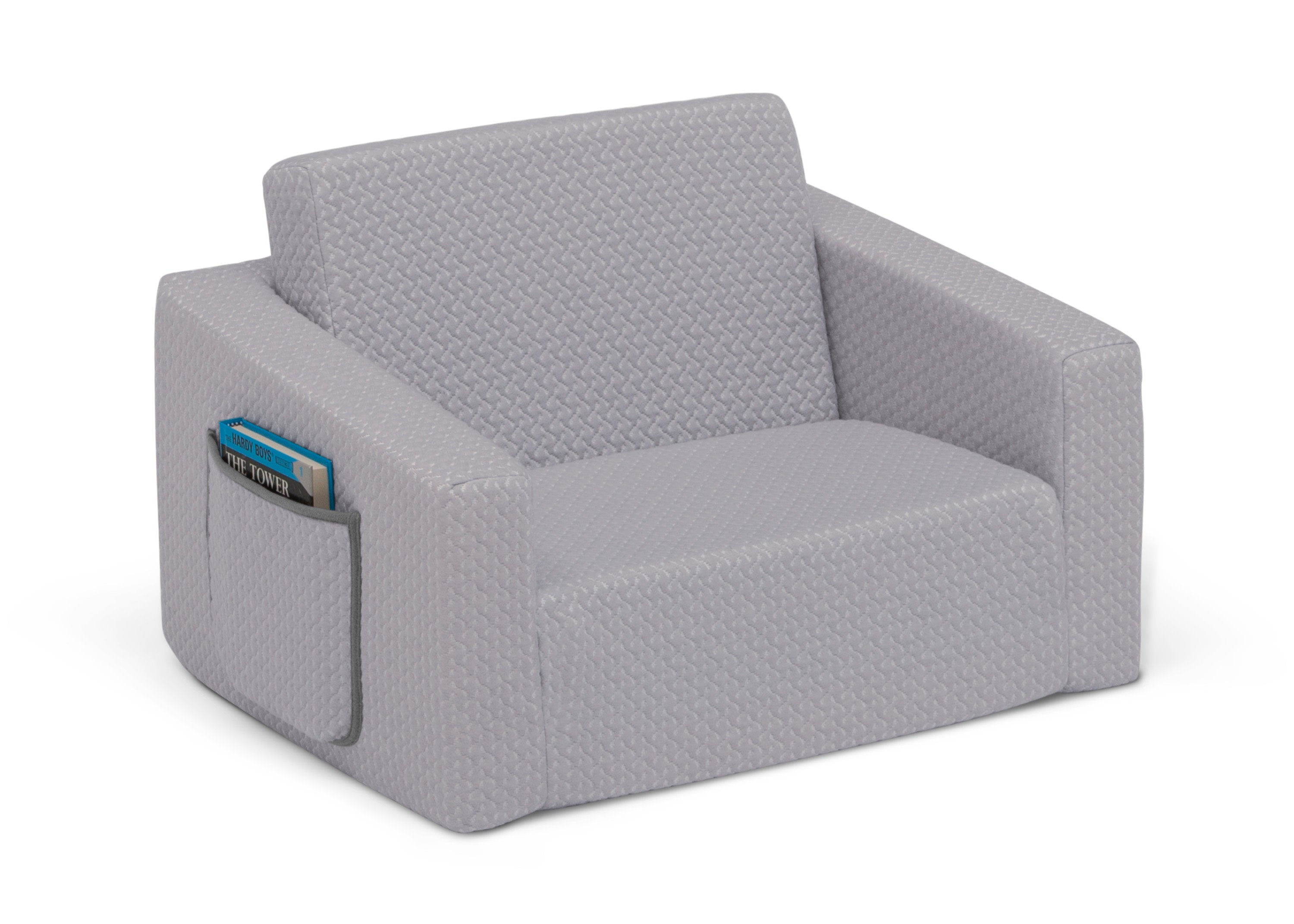 iComfort Memory Foam 2-in-1 Convertible Kids Chair & Lounger - Flip Out Design for Playroom, Bedroom & Reading Nook - Soft Foam Support for Relaxing & Gaming