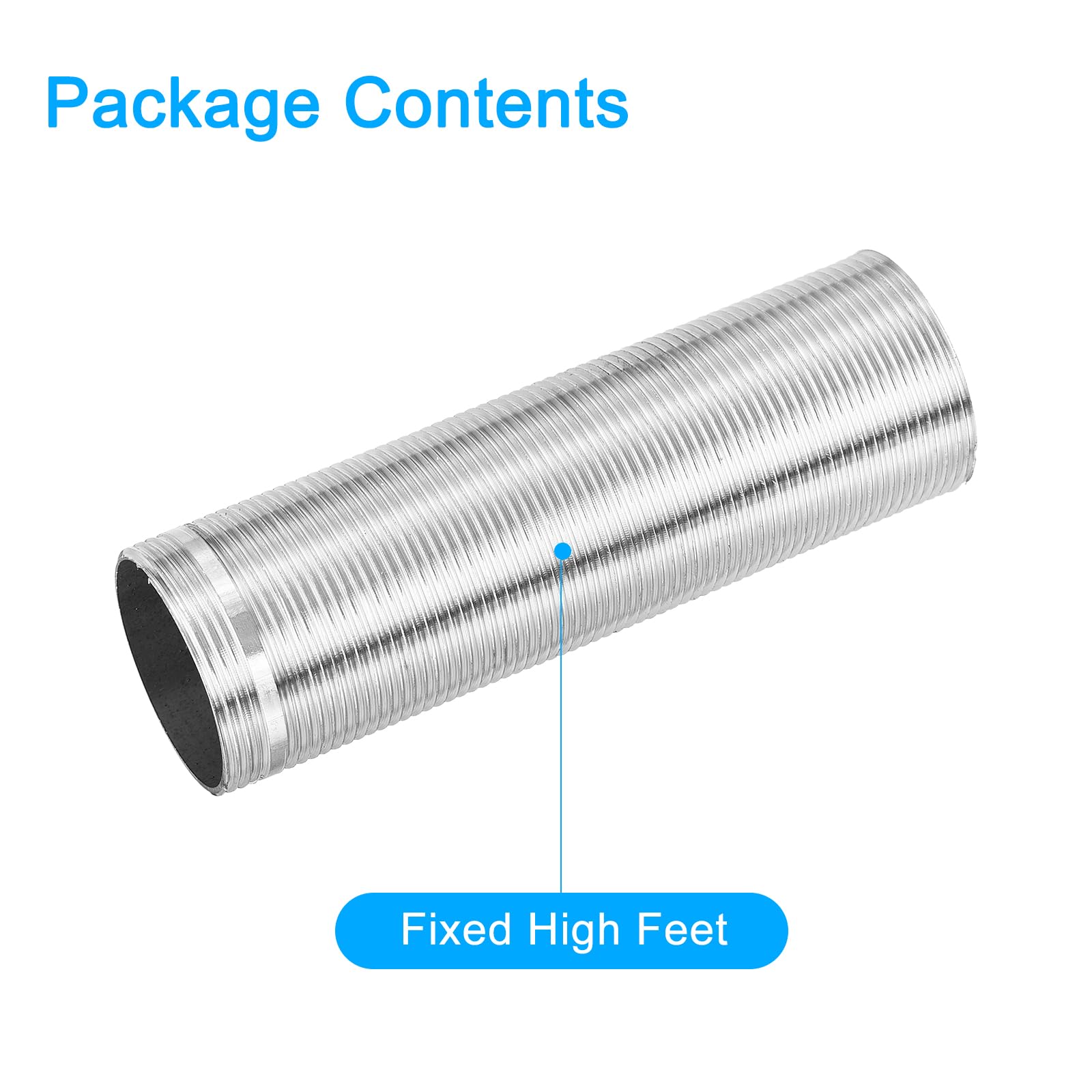 uxcell 1 Pack Stainless Steel Faucet Extension Tube - 3.94
