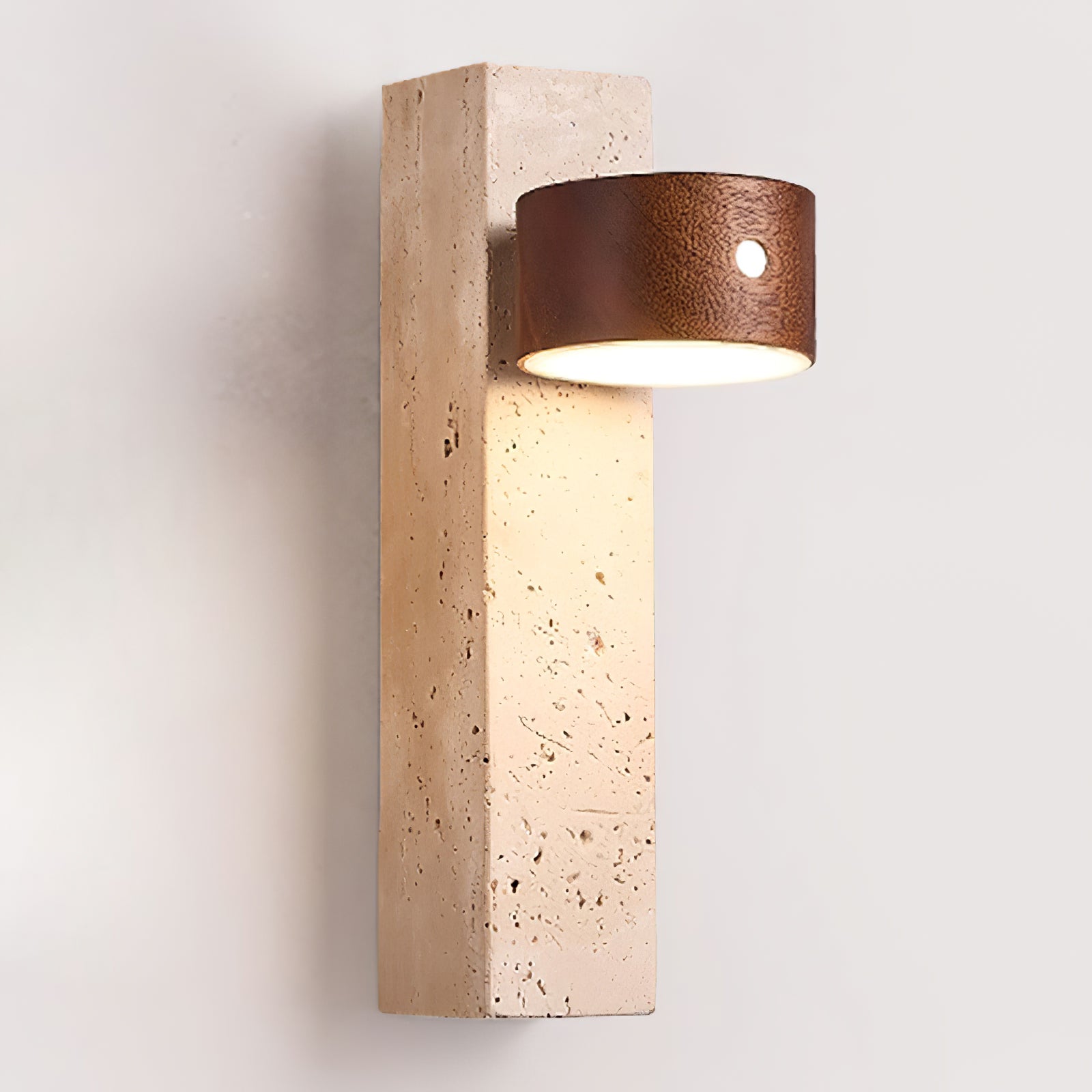 Axis Wood Wall Light - Modern Handcrafted Wooden Sconce with Warm LED Lighting for Bedroom, Living Room, and Hallway Decor