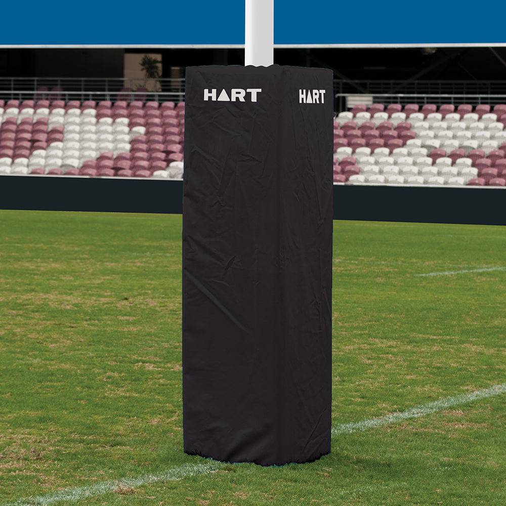 HART Square Rugby Post Pads - 50cm (Set of 4) - High-Density Foam Padding for Rugby Goal Posts - Perfect for Training, Matches & Field Safety