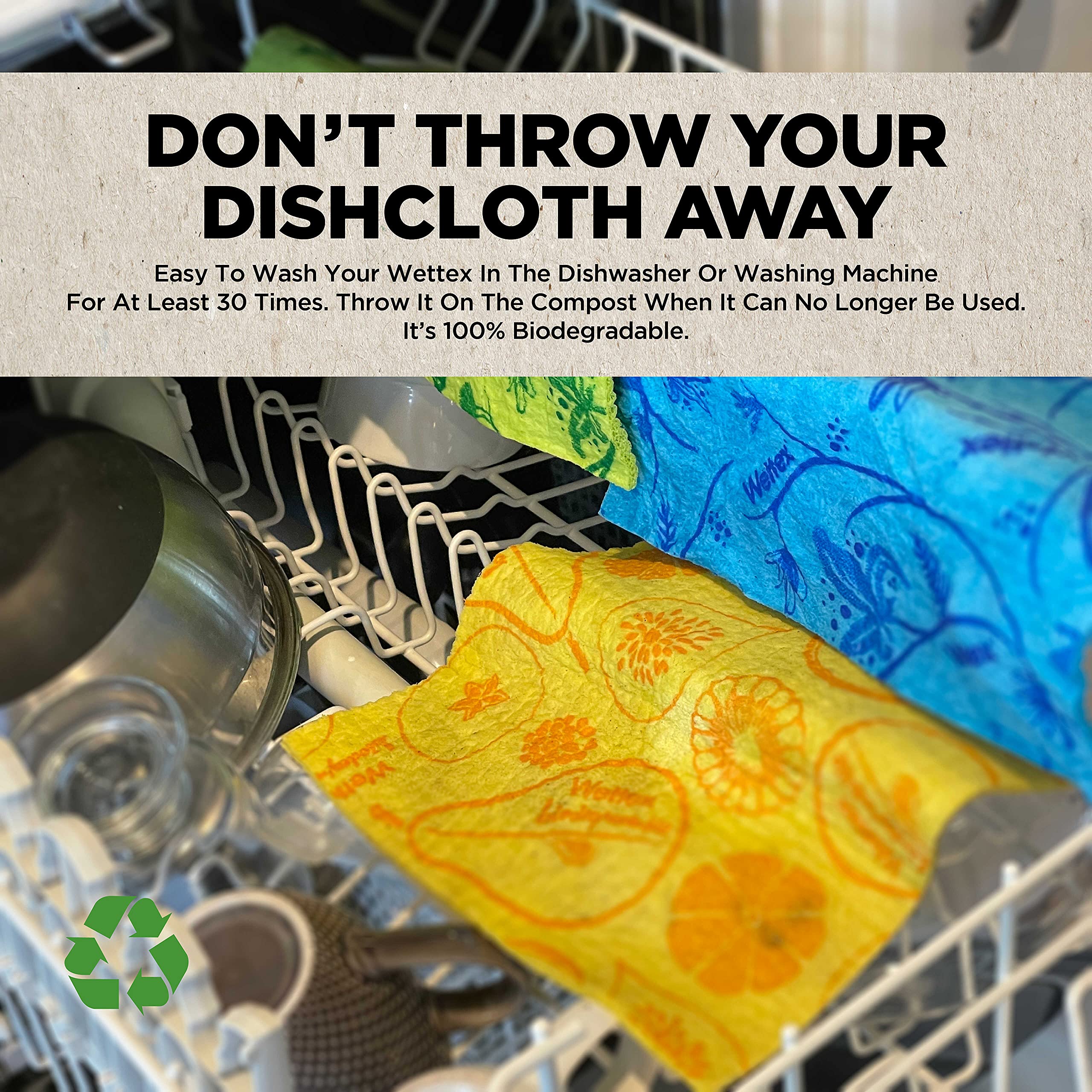 **Eco-Friendly Swedish Dishcloths - 2 Pack of 10 Super Absorbent Kitchen Sponges | Reusable & Biodegradable | Replace Paper Towels | Limited Edition Natural Colors | Perfect for Cleaning Dishes, Countertops & More**