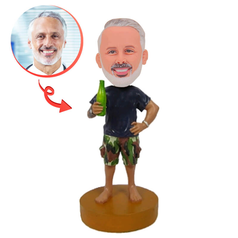 Custom Bobblehead for Beer Lovers - Personalized Beer Man Figurine - Perfect for Gifts, Parties & Bar Decor