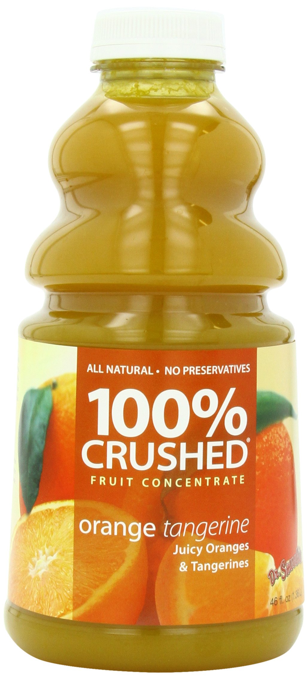 Dr. Smoothie 100% Natural Orange Tangerine Crushed Fruit Concentrate - 46oz Bottle (Pack of 2) | No Added Sugar | Perfect for Smoothies, Cocktails & Healthy Breakfast Drinks