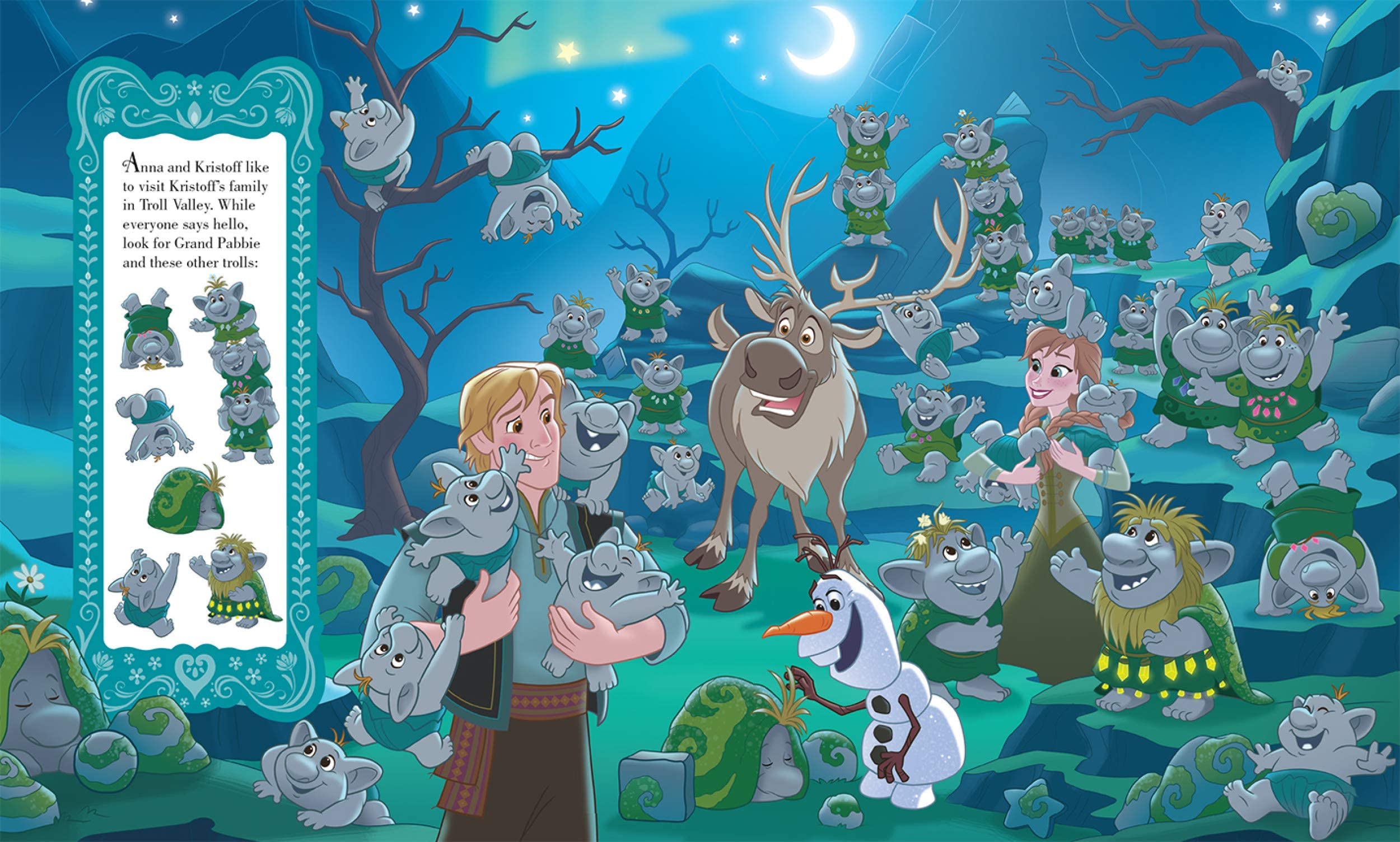 Disney Frozen Floor Puzzles for Kids Ages 3-5 - 60-Piece Jumbo Puzzle Set with Look & Find Activity Book, Stickers | Educational Toys for Toddlers & Preschoolers | Perfect for Birthday Gifts & Indoor Playtime
