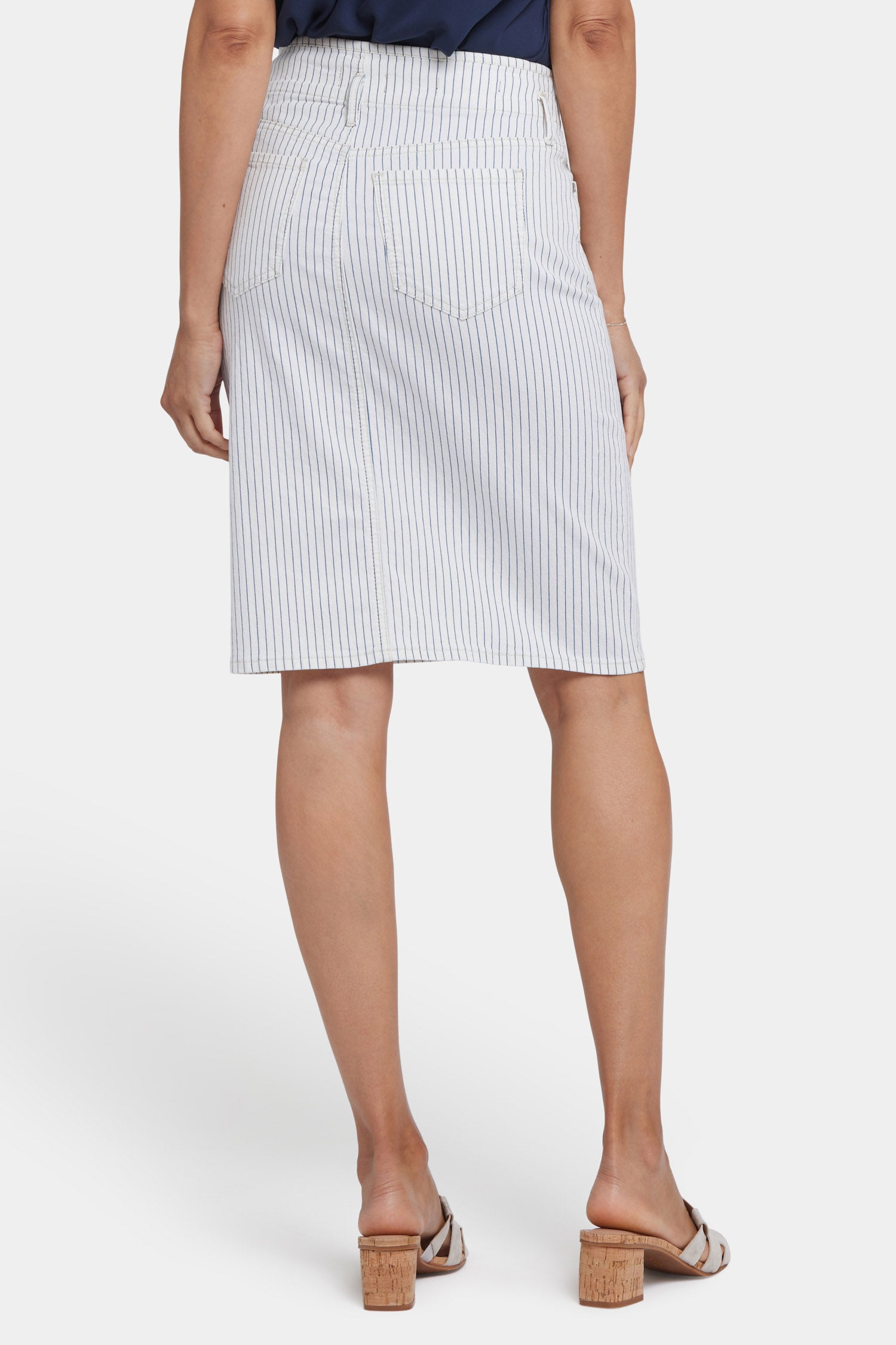 High Waist Skirt | Palencia Stripe Midi Skirt for Women | Perfect for Office, Casual Outfits & Summer Vacations