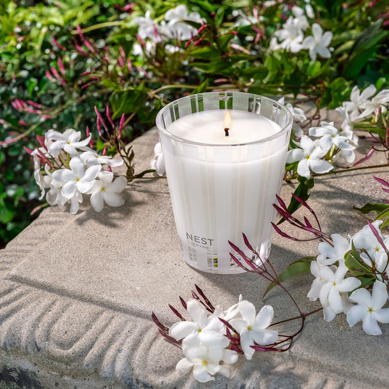 Premium Indian Jasmine Scented Candle - Long-Lasting Aromatherapy for Relaxation, Meditation & Home Decor | Perfect for Bedroom, Bathroom & Yoga Studio