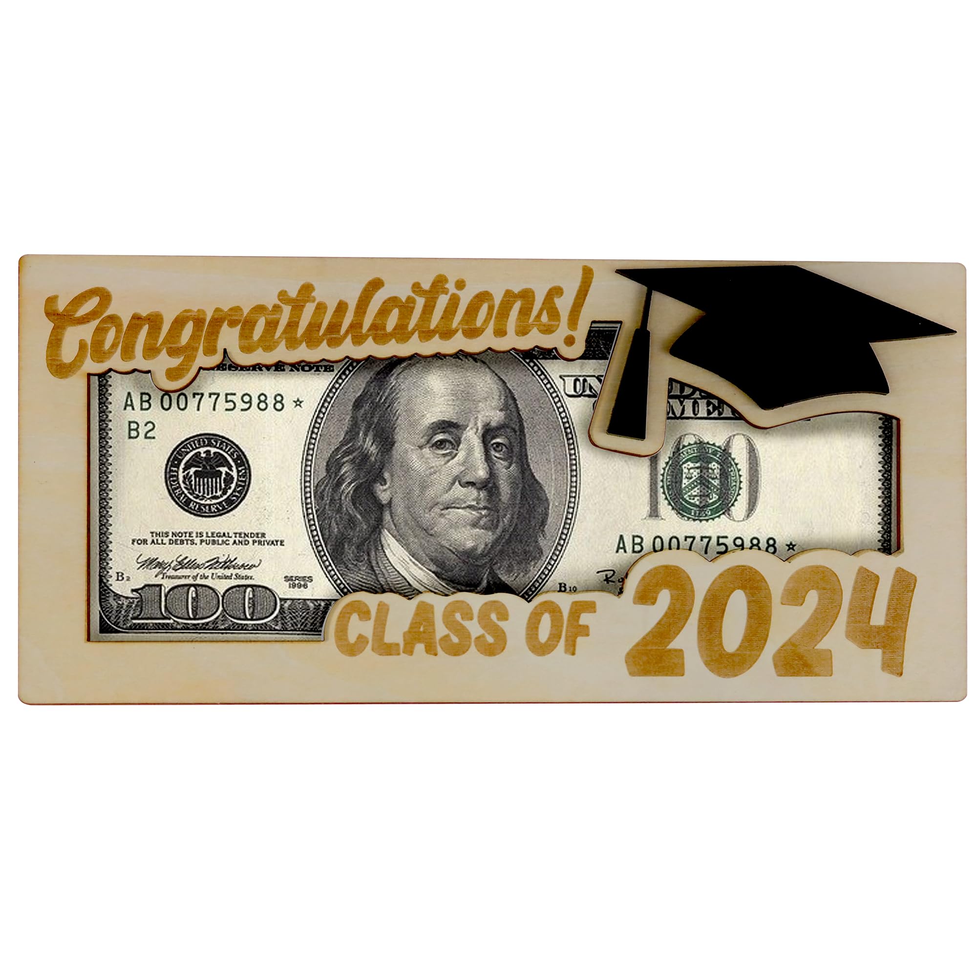 2024 Graduation Money Holder - Cash Gift Envelope for Graduates | Perfect for High School & College Graduation Gifts, Diploma Money Present, Commencement Celebrations