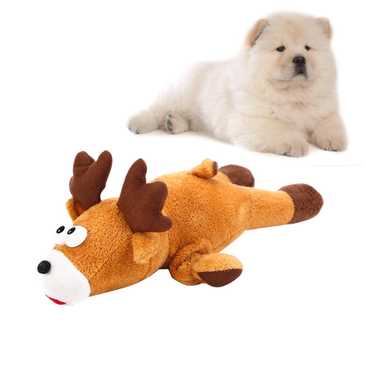 1pc Soft Plush Dog Toy - Interactive Pet Play Toy for Dogs, Fun Chew & Fetch Game for Puppies - Perfect for Indoor Play, Training & Bonding Time