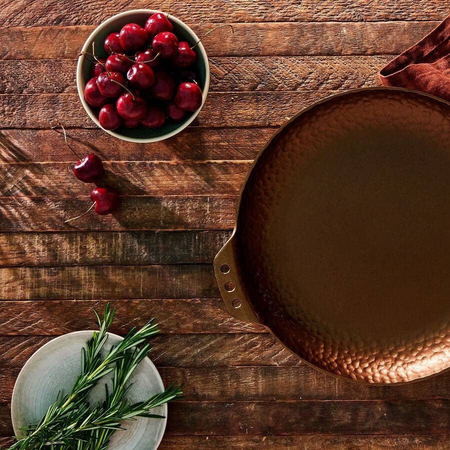 Premium Smithey Carbon Steel 12-Inch Farmhouse Skillet - Handcrafted in USA - Perfect for Searing, Frying & Oven Cooking