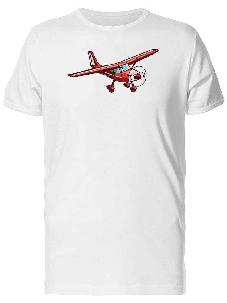 Vintage Red Airplane T-Shirt for Men - Retro Aviation Graphic Tee - Casual Streetwear & Travel Outfit