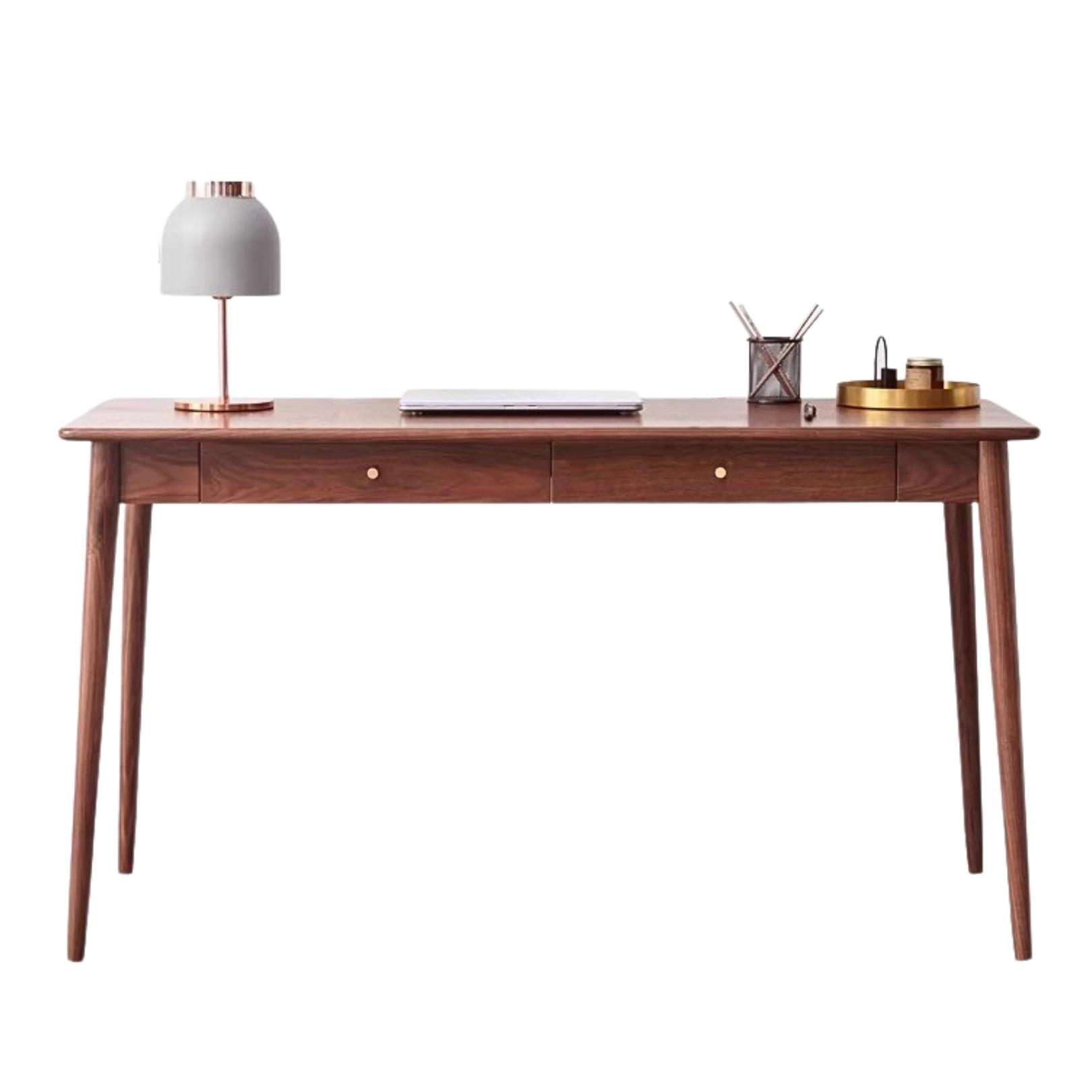Premium Black Walnut Solid Wood Office Desk - Handcrafted Executive Workstation for Home & Business | Perfect for Remote Work, Study & Professional Workspaces