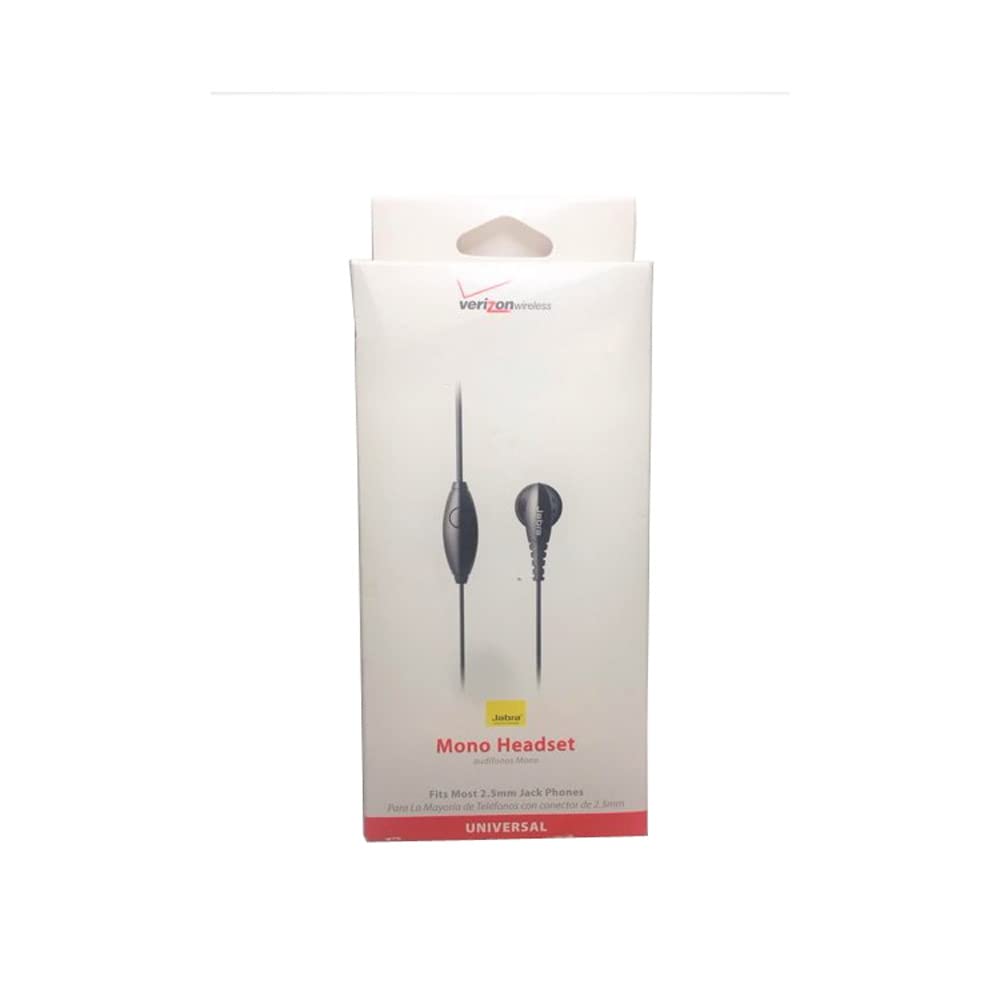 Jabra Mono Headset - Black (JABSBUDBLK) | Lightweight & Comfortable for Office, Call Center & Remote Work | Noise-Canceling Mic for Clear Calls